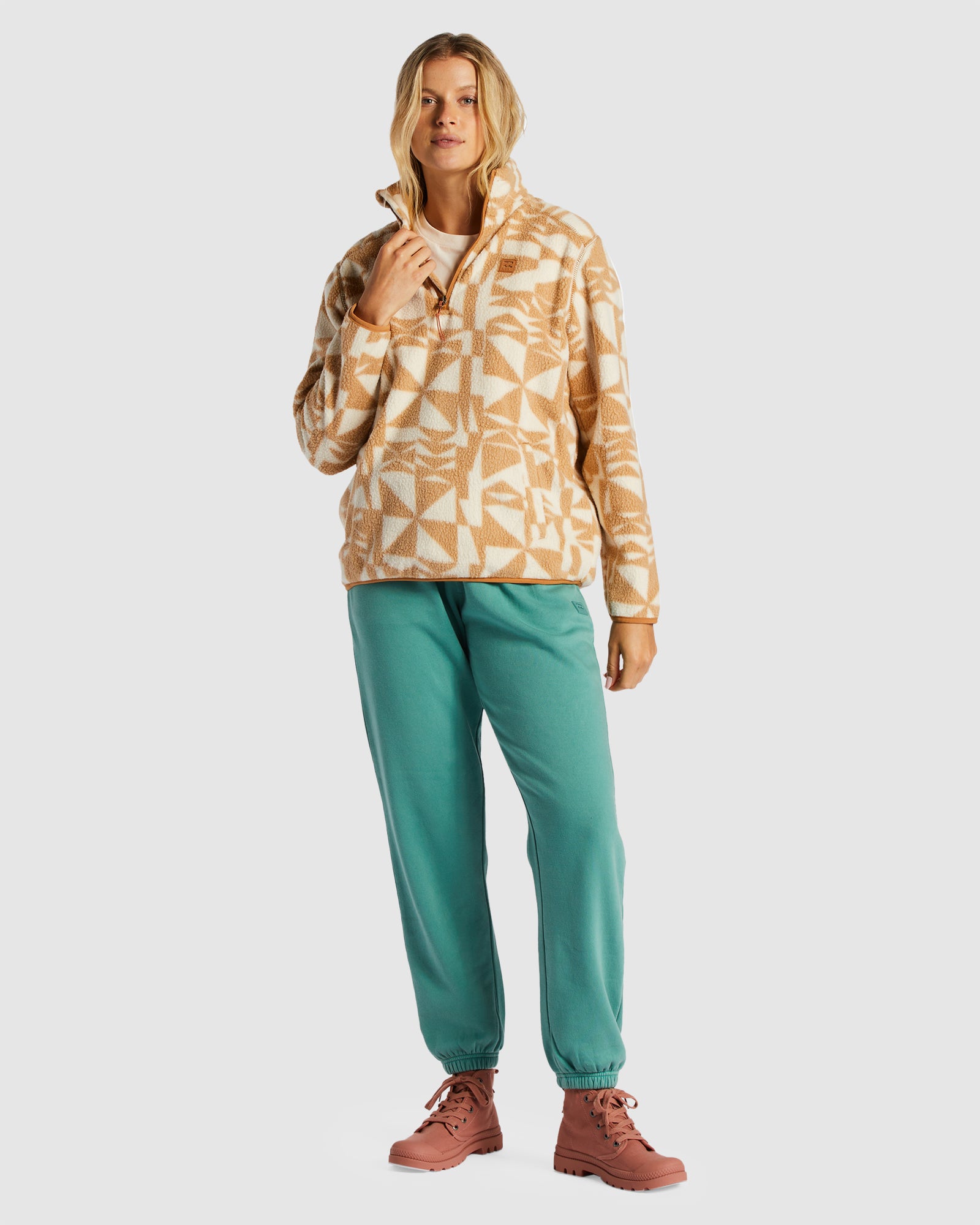 Womens Boundary Half Zip Fleece Pullover