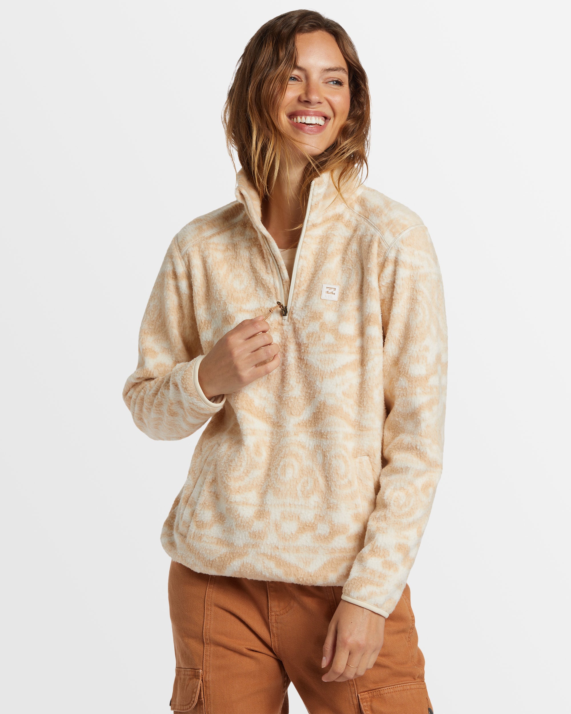 Womens Boundary Half Zip Fleece Pullover