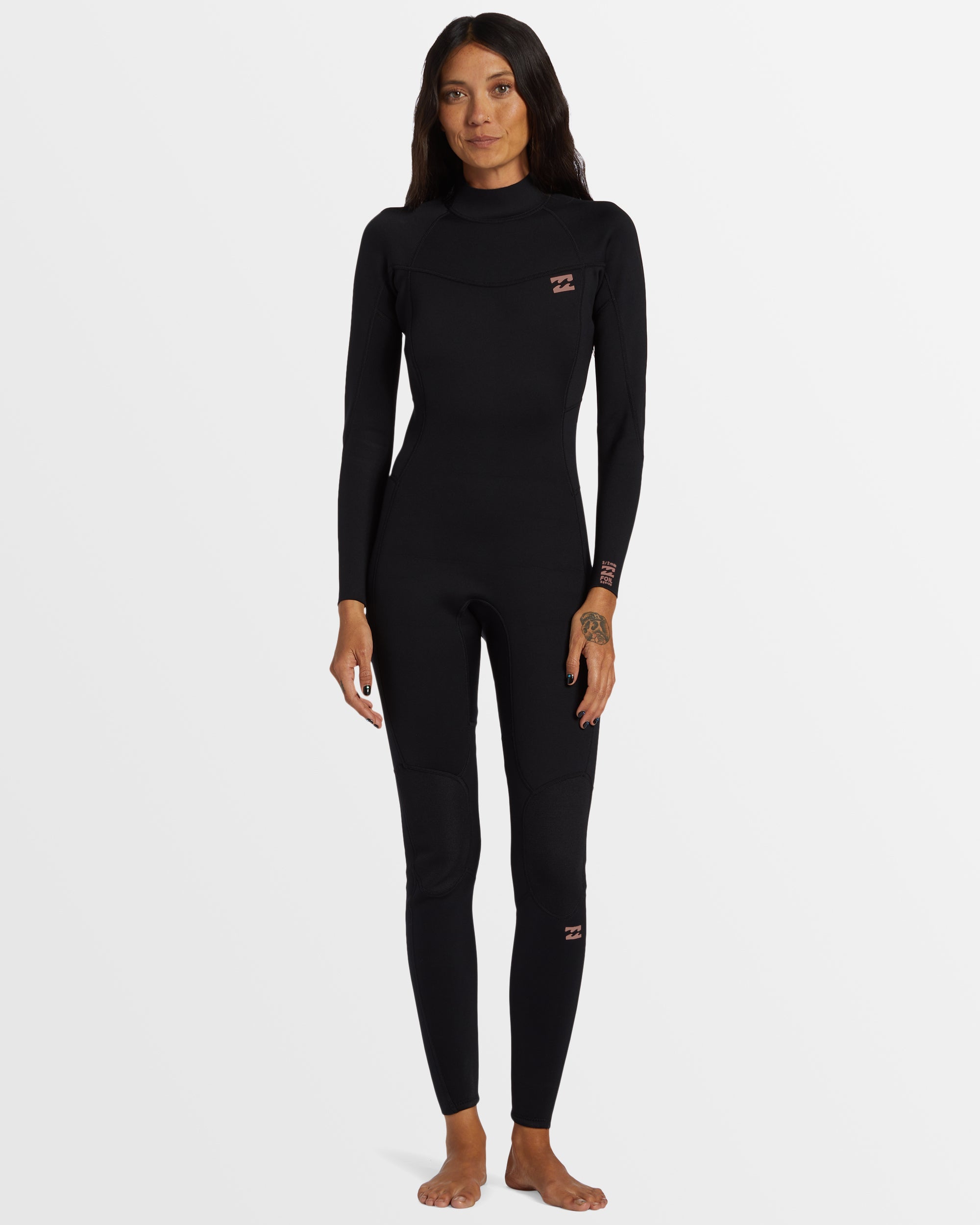 Womens 3/2mm Foil Back Zip GBS Steamer Wetsuit