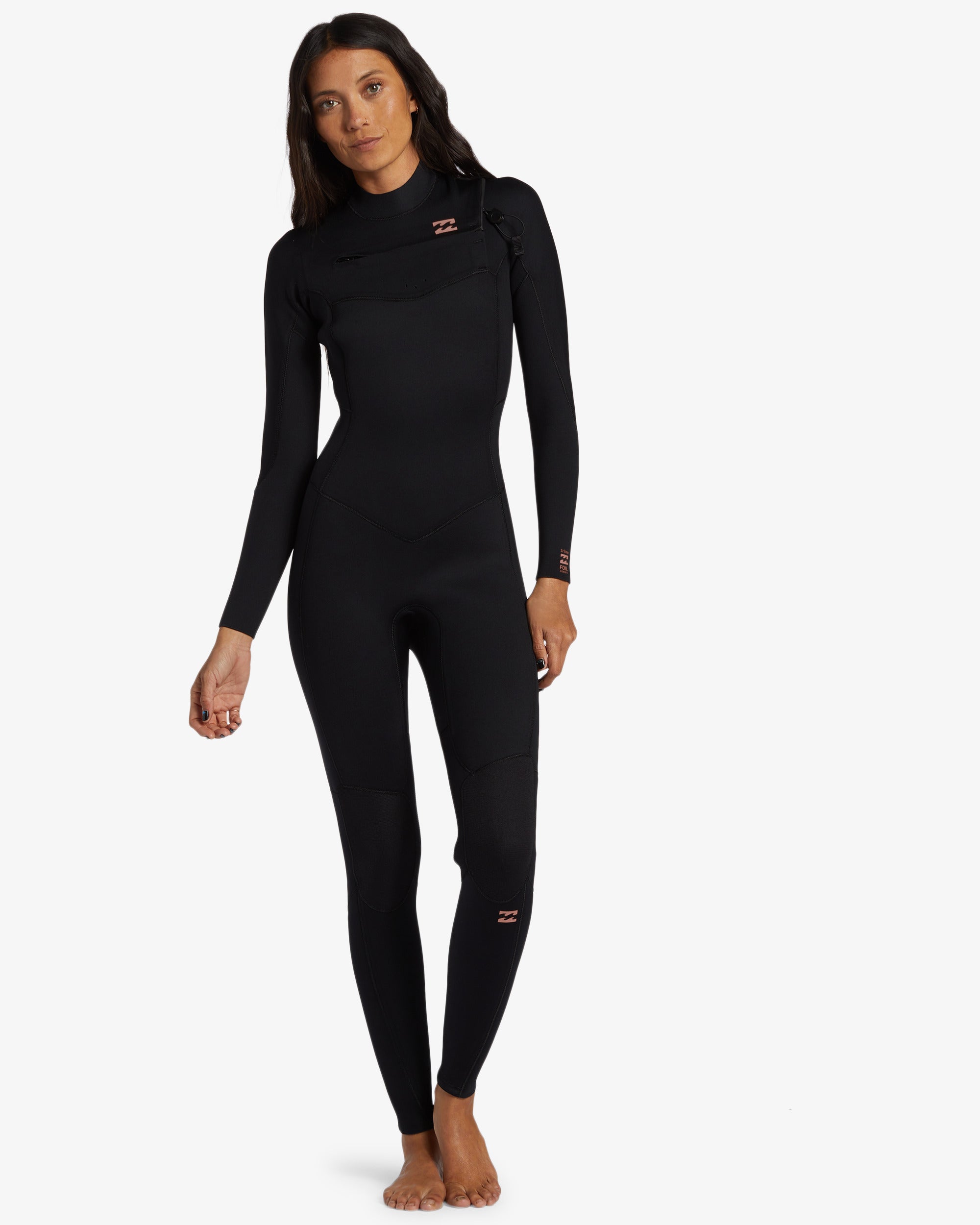 Womens 3/2mm Foil Chest Zip Wetsuit