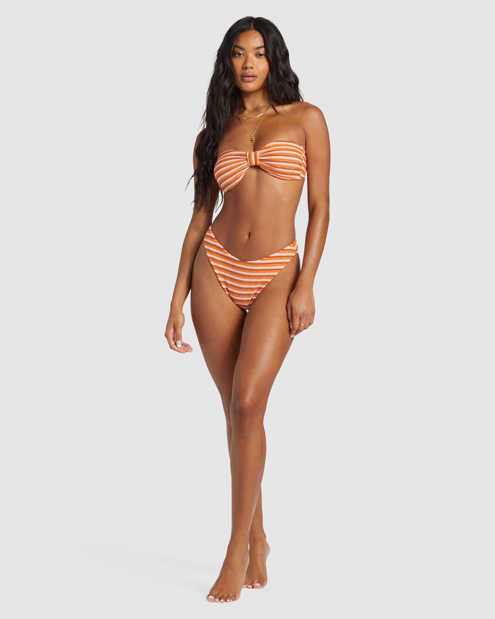 Womens Tides Terry Betty Bandeau Bikini Top