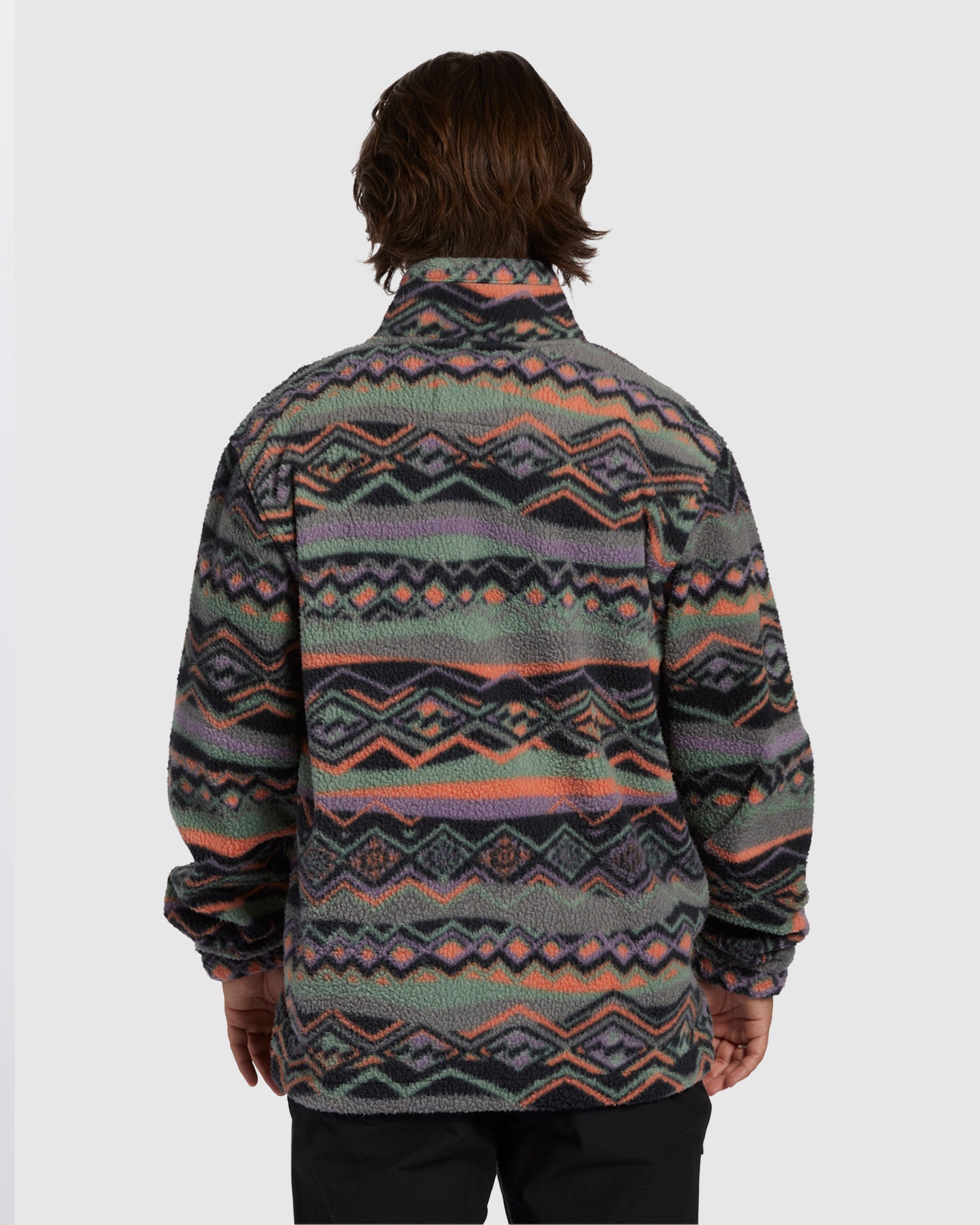 Mens A/Div Boundary Mock Neck Fleece Pullover