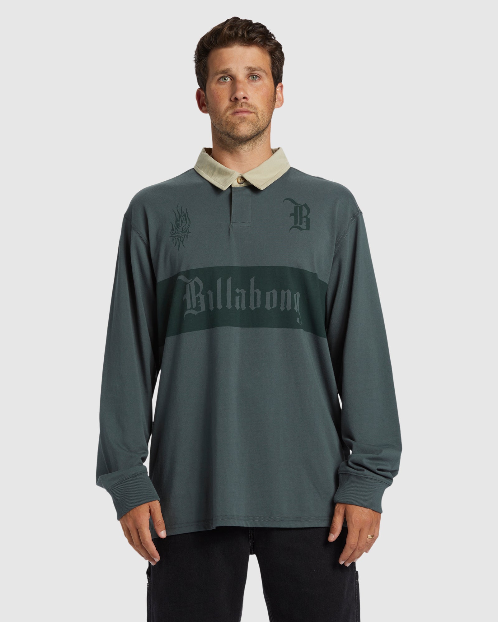 Mens Immortal Rugby Polo Long Sleeve Shirt