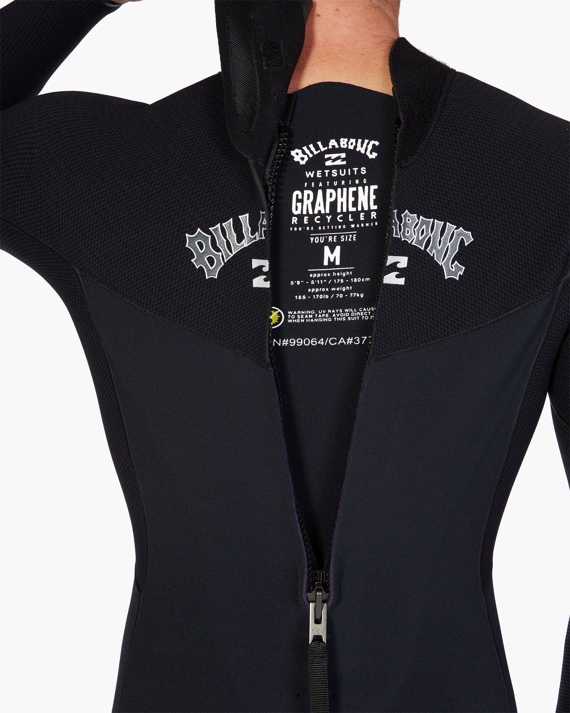 Mens 3/2mm Furnace Comp Back Zip Steamer Wetsuit