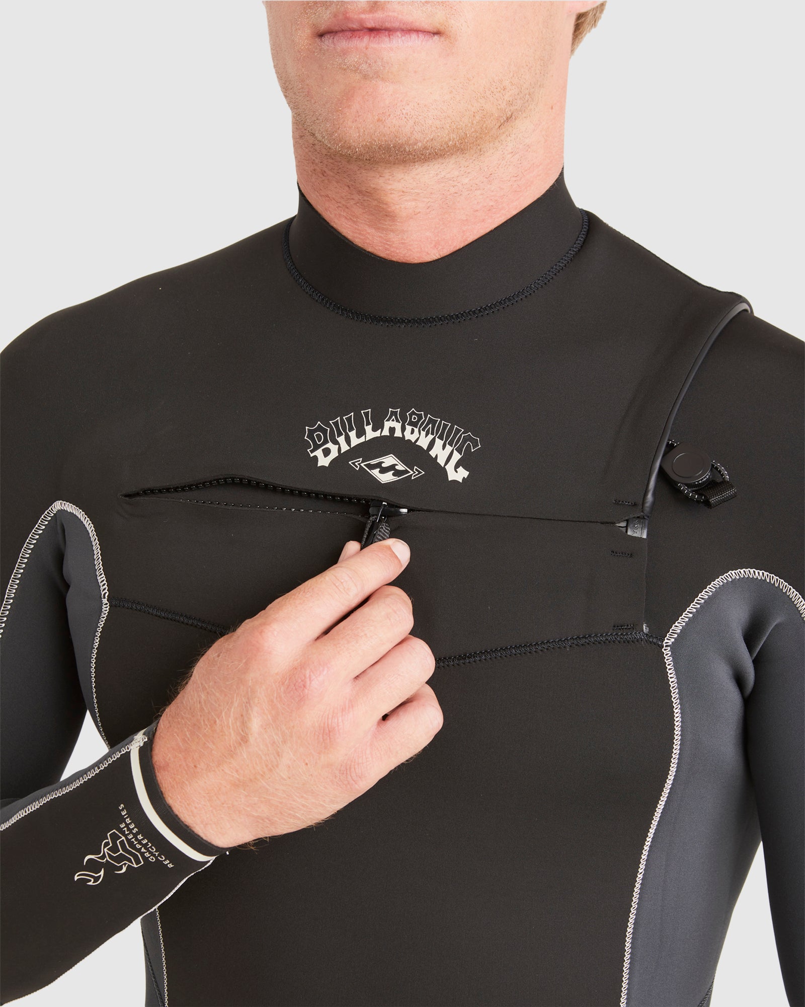 Mens 3/2mm Absolute Chest Zip Steamer Wetsuit