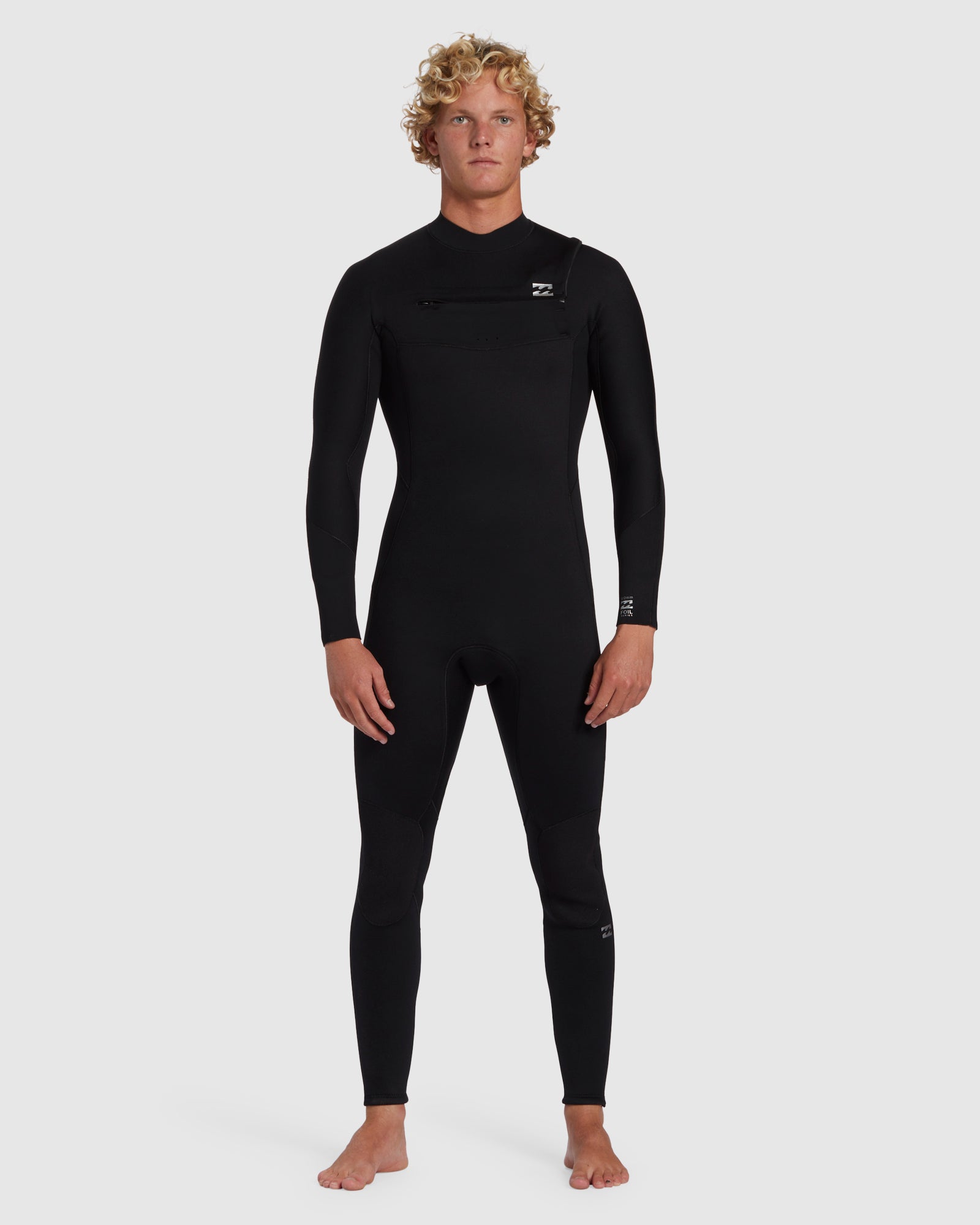 Mens 3/2 Foil Chest Zip Wetsuit