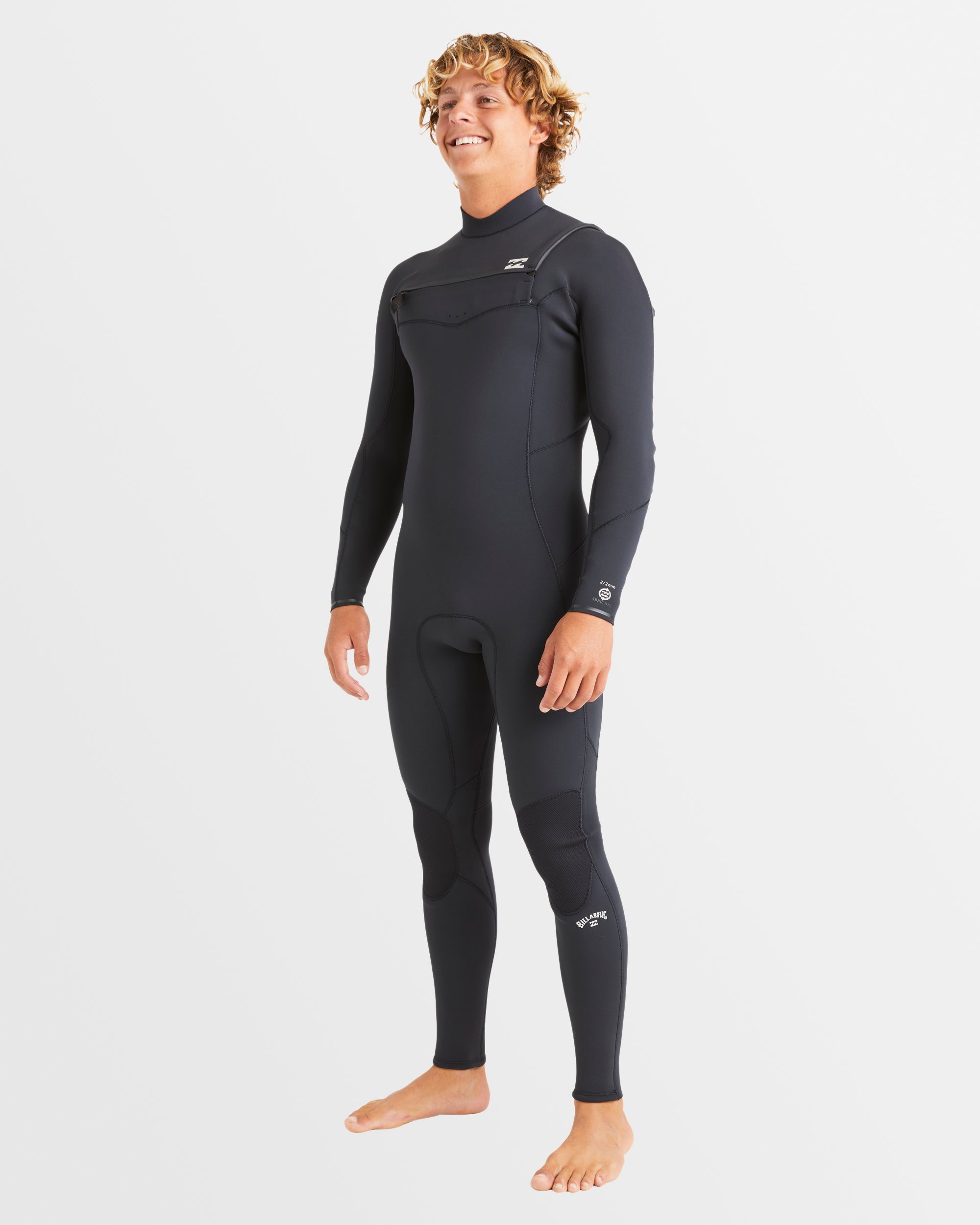 Mens 3/2mm Absolute Natural Chest Zip Wetsuit