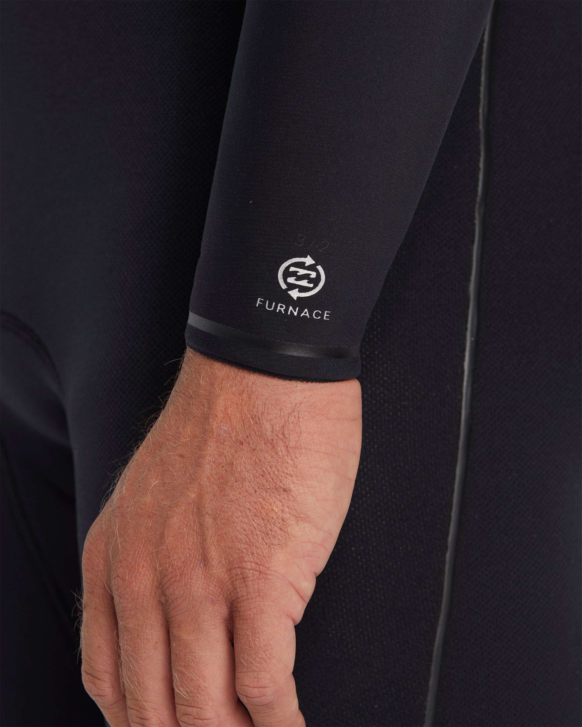 Mens 4/3mm Furnace Natural Chest Zip Steamer Wetsuit