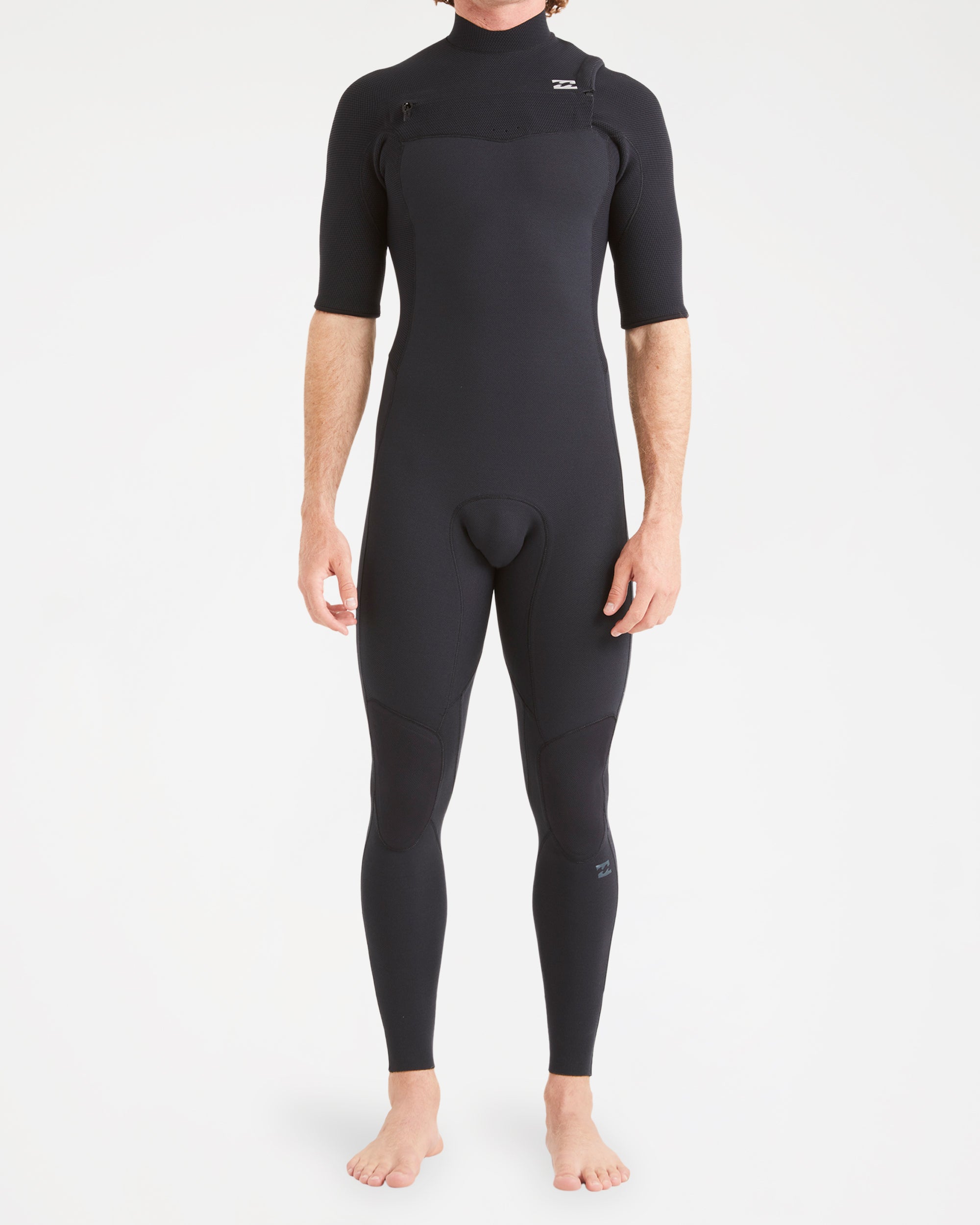 Mens 2/2mm Revo Natural Chest Zip Short Sleeve Fullsuit