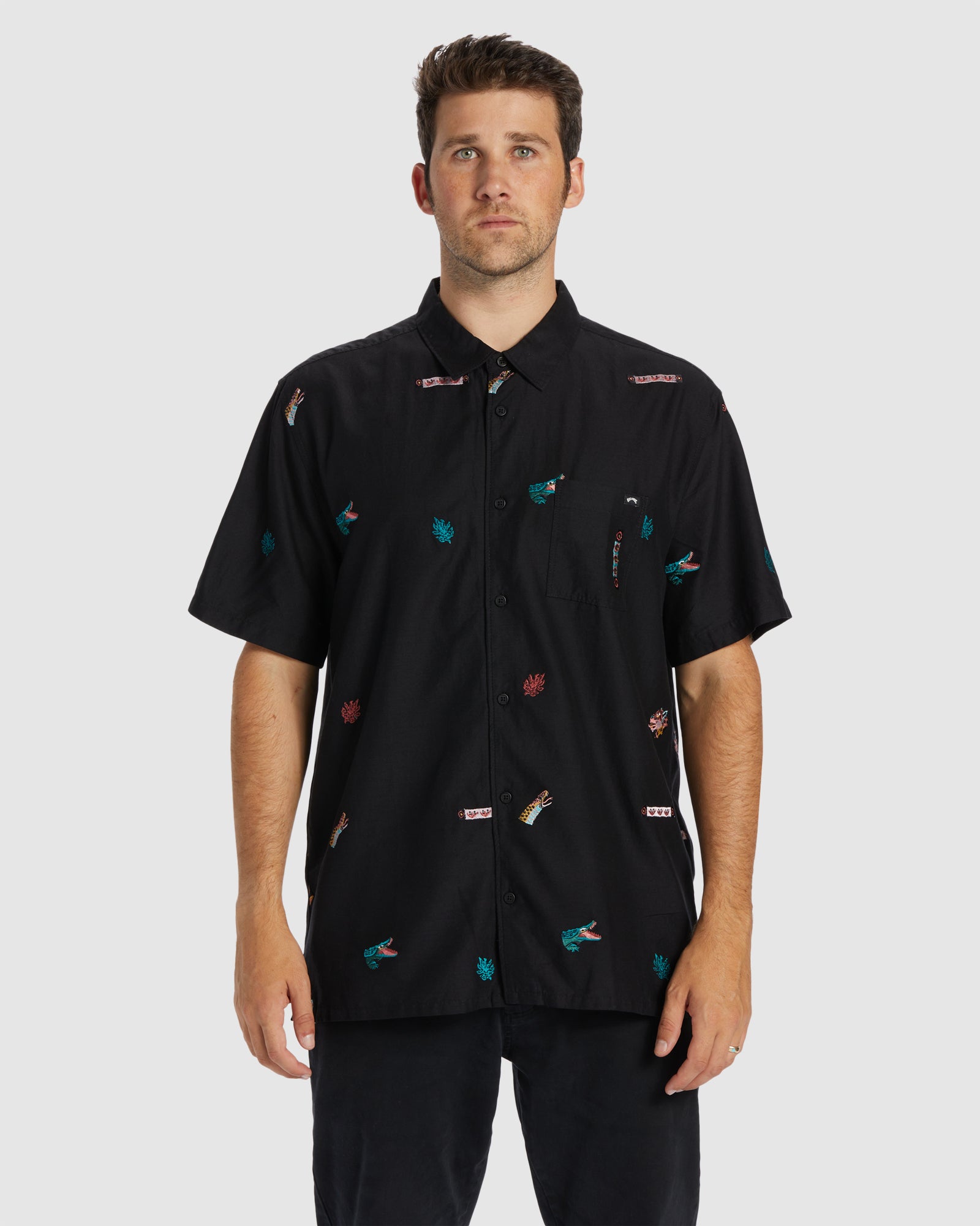 Mens Zeledon Emboriered Shirt