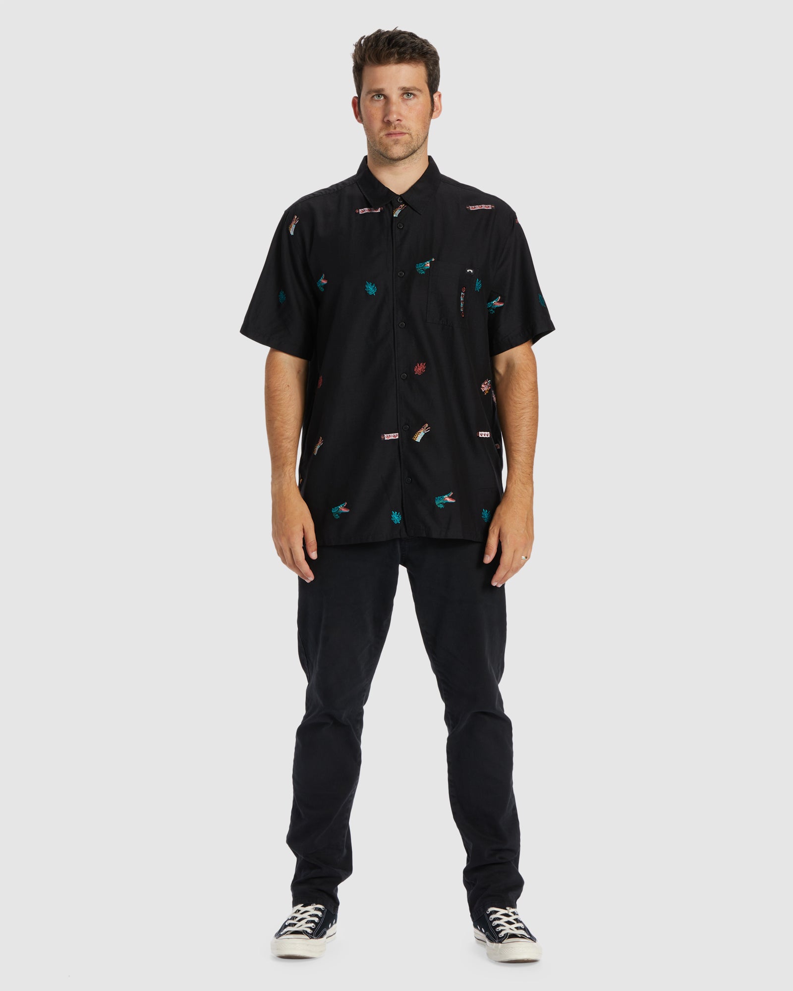 Mens Zeledon Emboriered Shirt