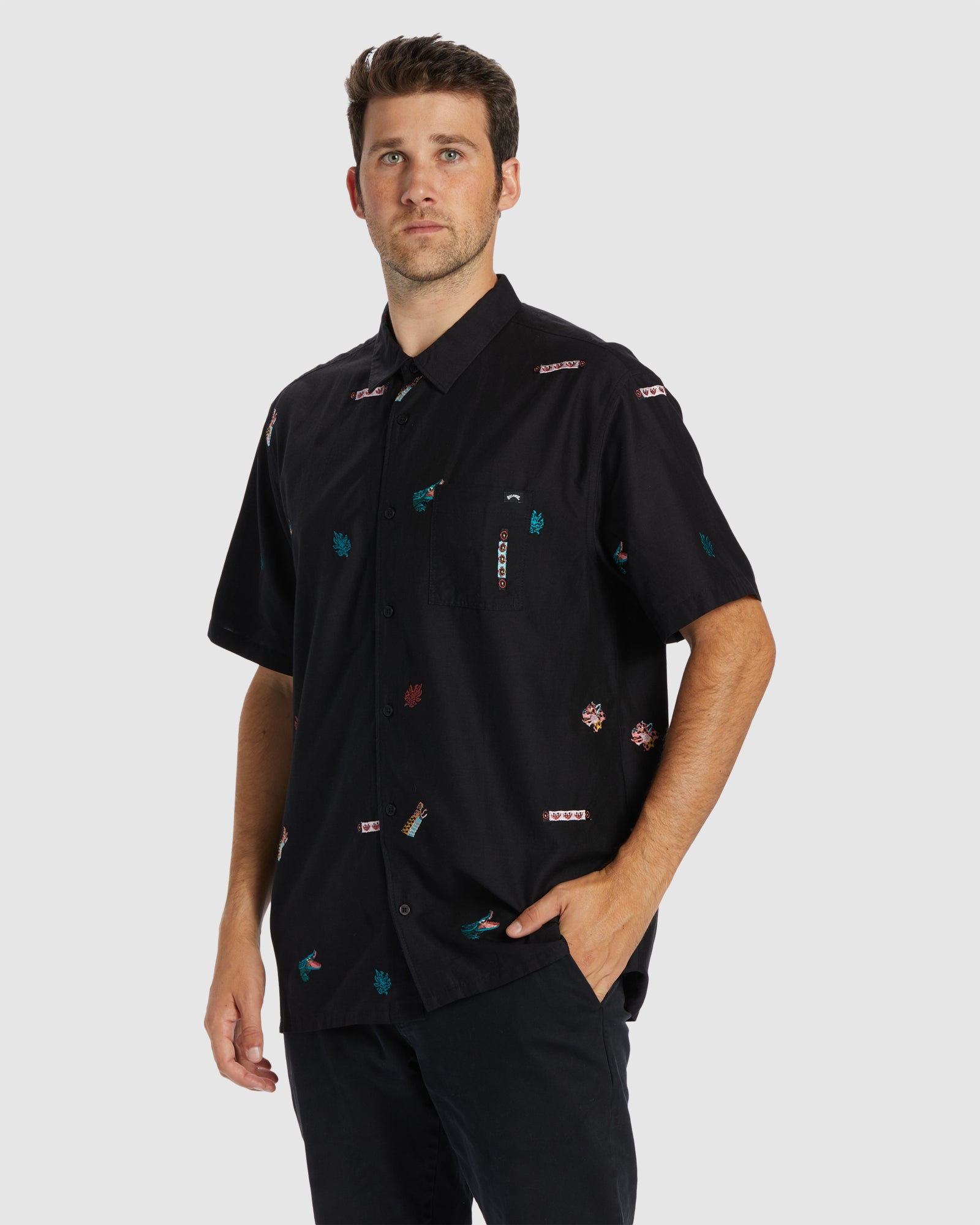 Mens Zeledon Emboriered Shirt