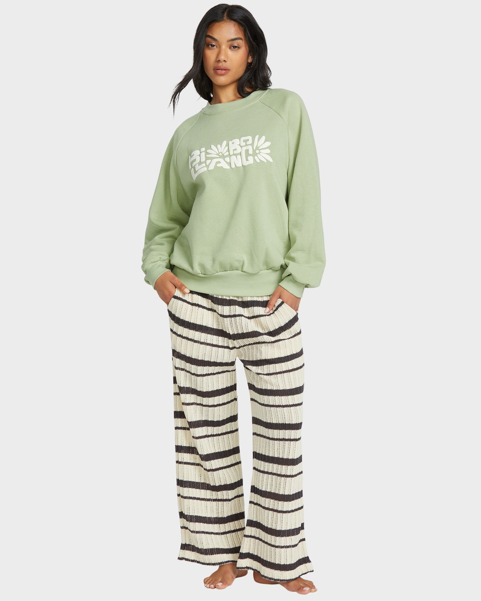 Womens The Waves Crew Neck