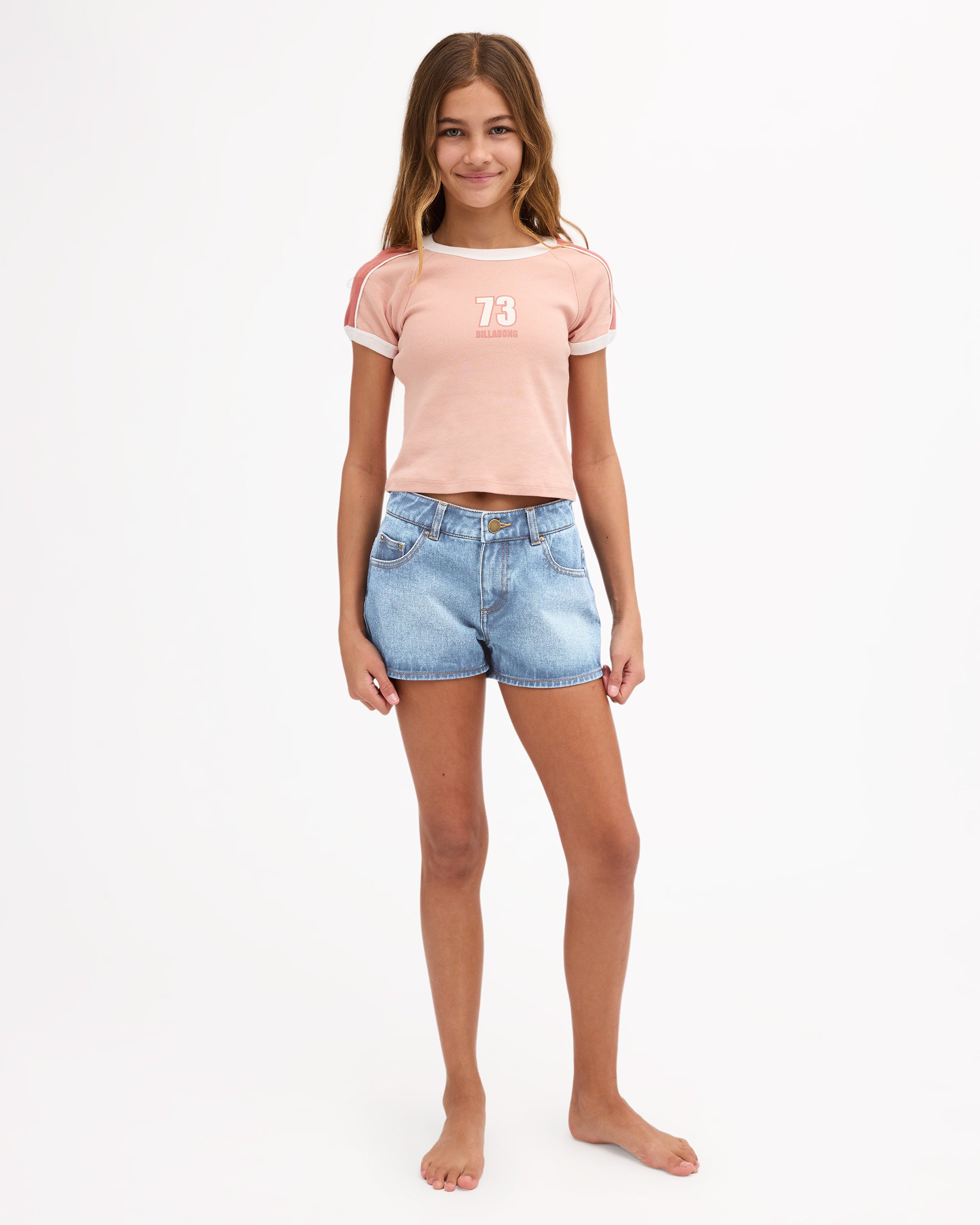 Girls 6-16 Salty Club Denim Shorts
