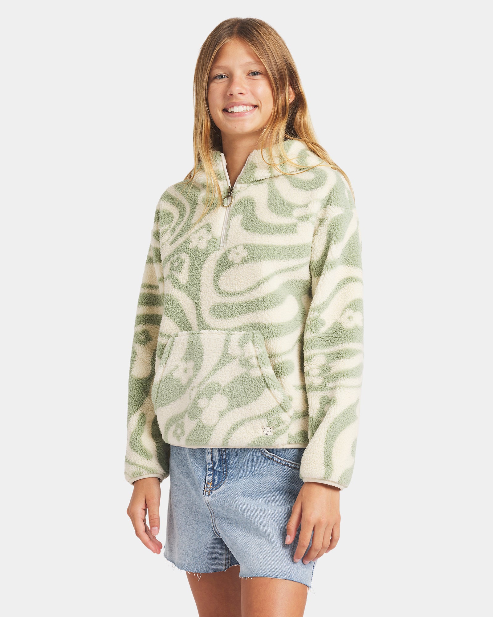 Girls 2-16 Just In Time Half Zip Fleece Pullover