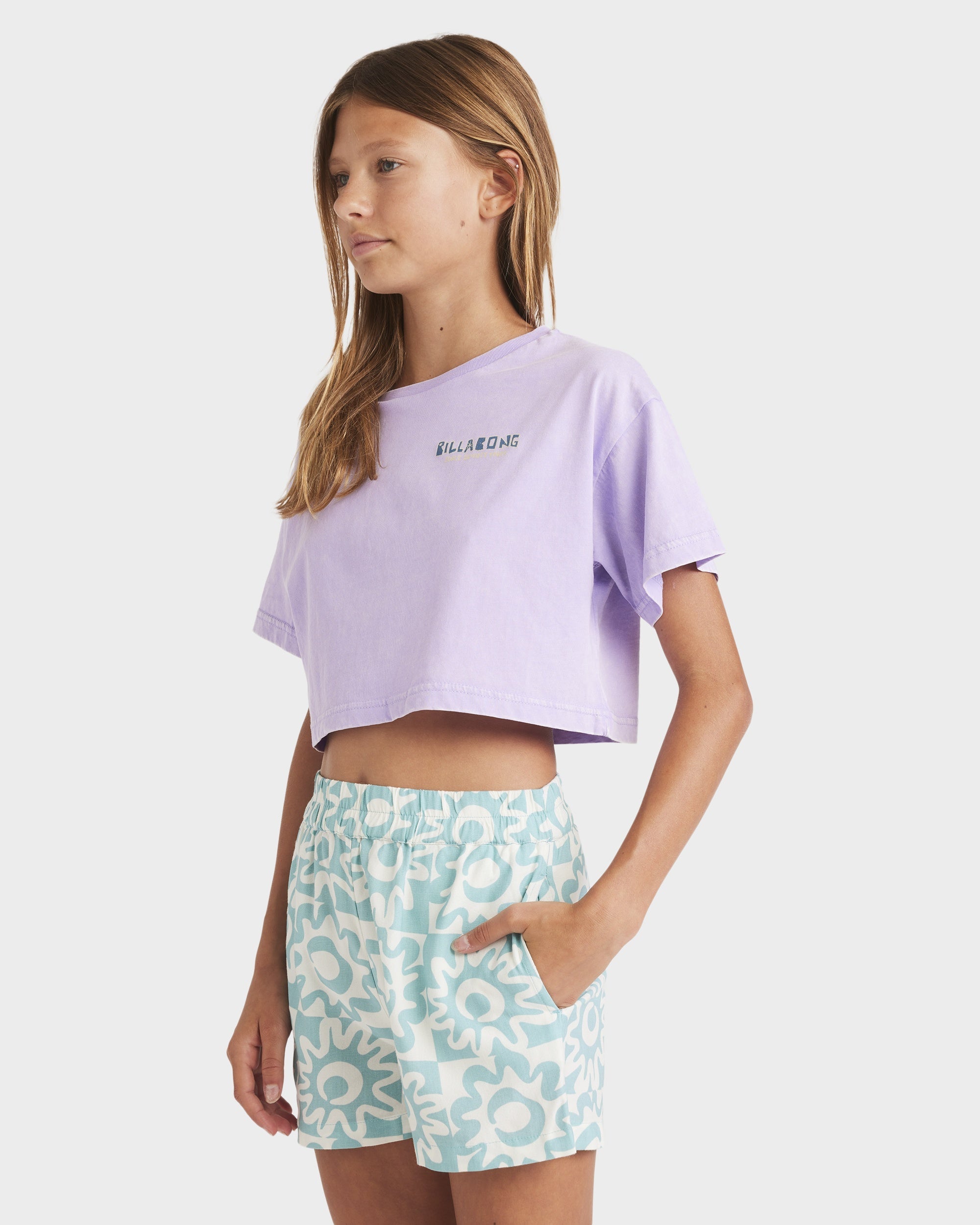 Girls 6-16 Lost On You Elastic Waist Shorts