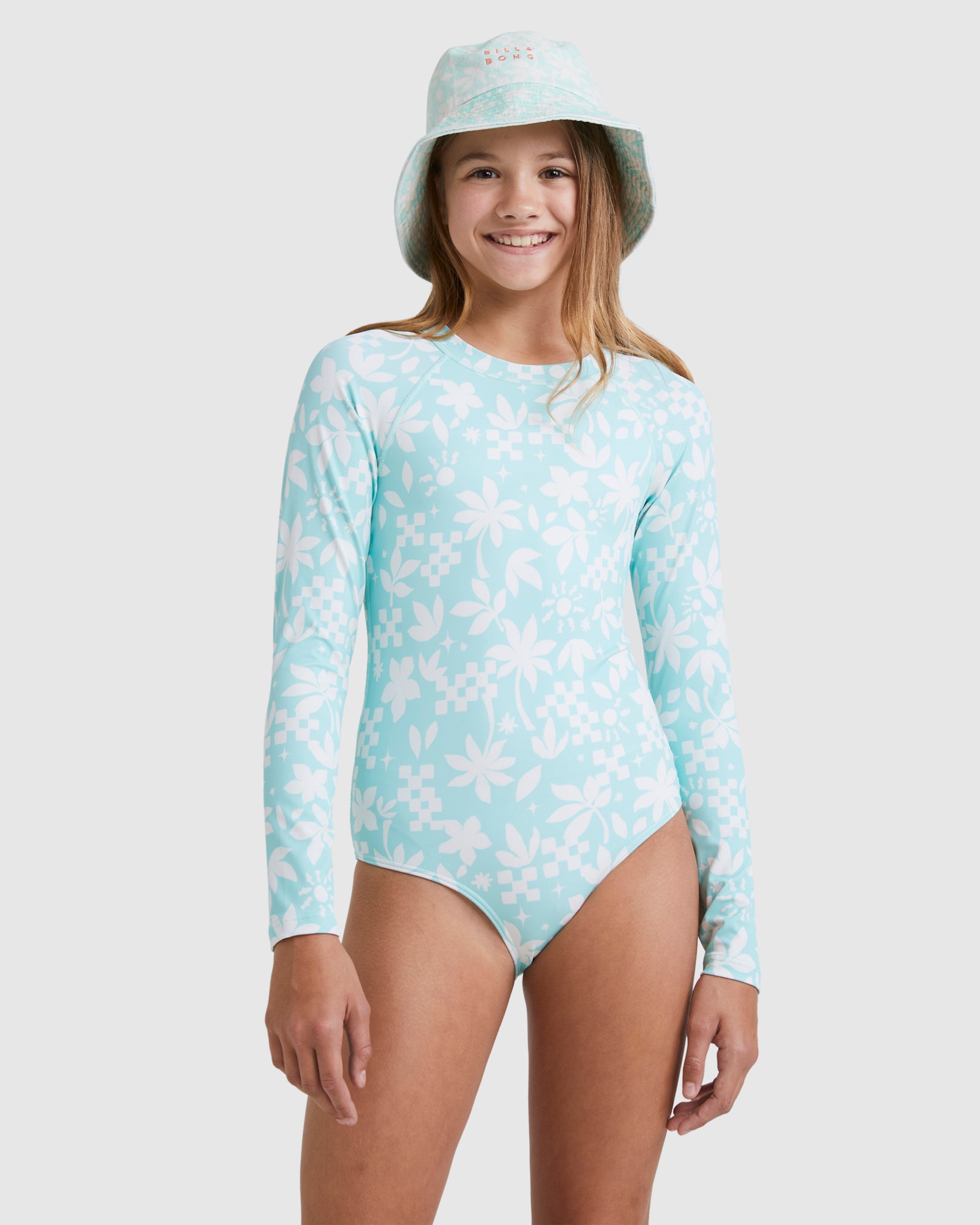 Girls 6-16 Catcha Wave One Piece Rash Vest
