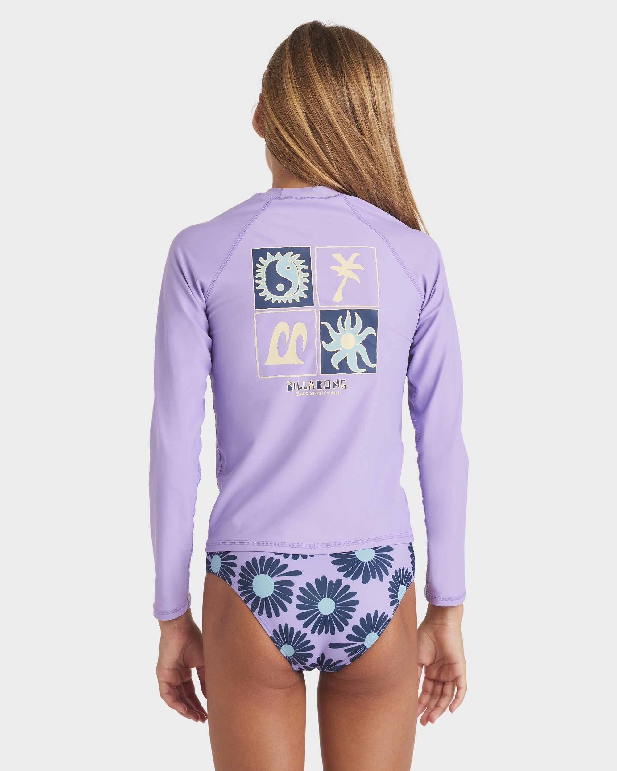 Girls 6-16 Heat Wave Long Sleeve Rash Vest