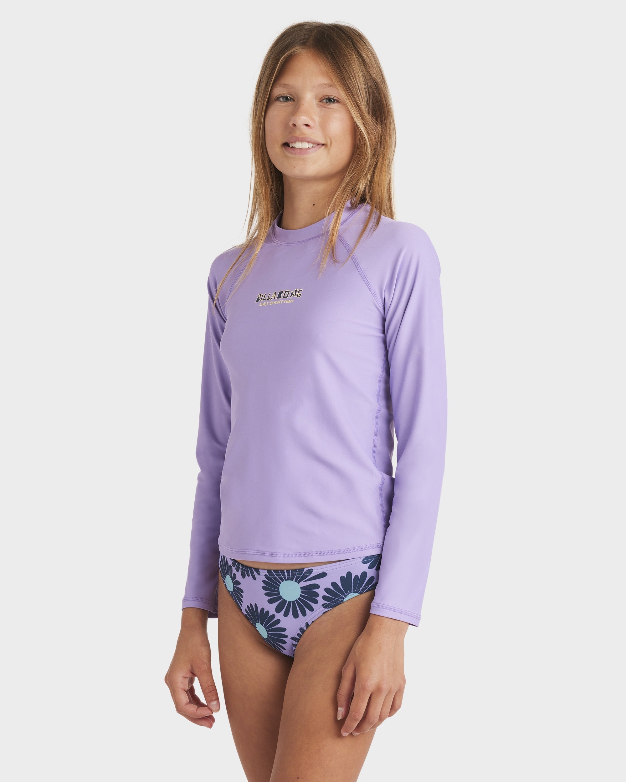 Girls 6-16 Heat Wave Long Sleeve Rash Vest