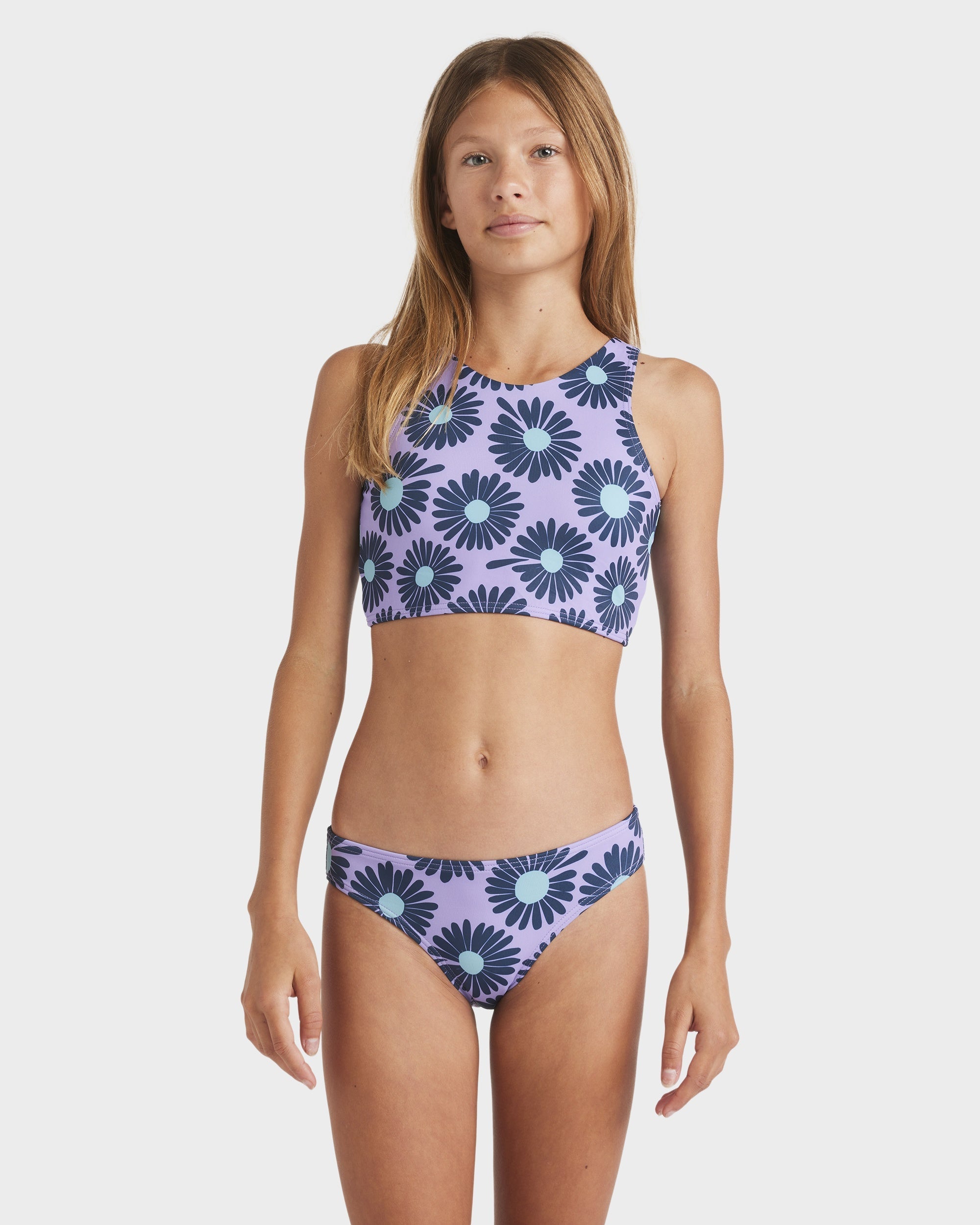 Girls 6-14 Fresh Daze High Neck Bikini Set