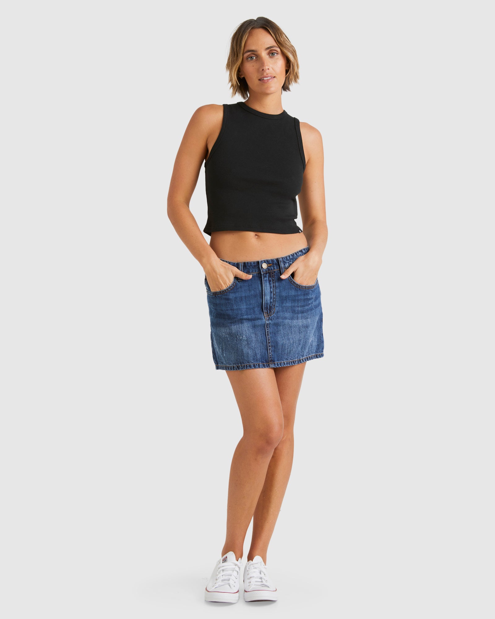 Womens Frankie Denim Mini Skirt