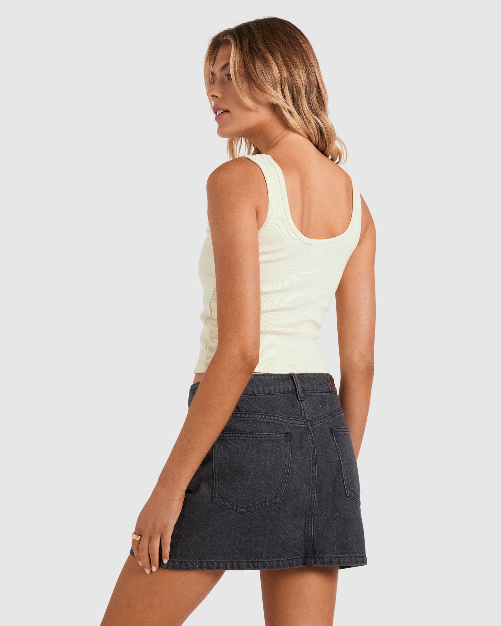 Womens Frankie Denim Mini Skirt