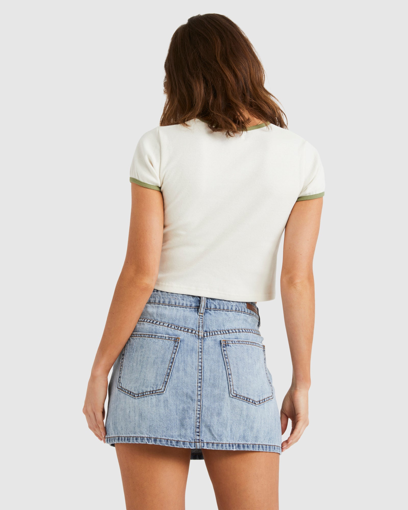 Womens Frankie Denim Mini Skirt