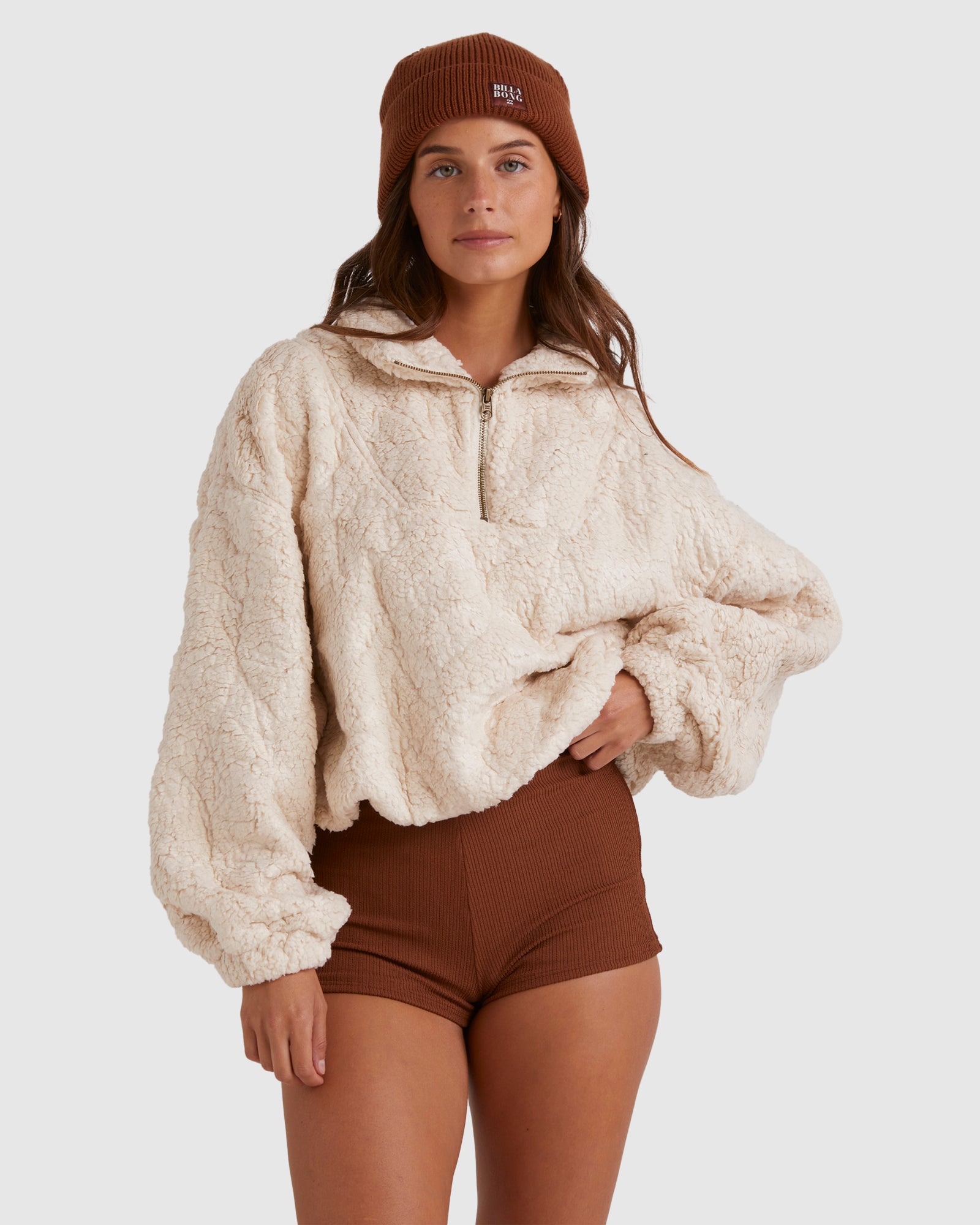 Womens Just Beamin Half Zip Pullover