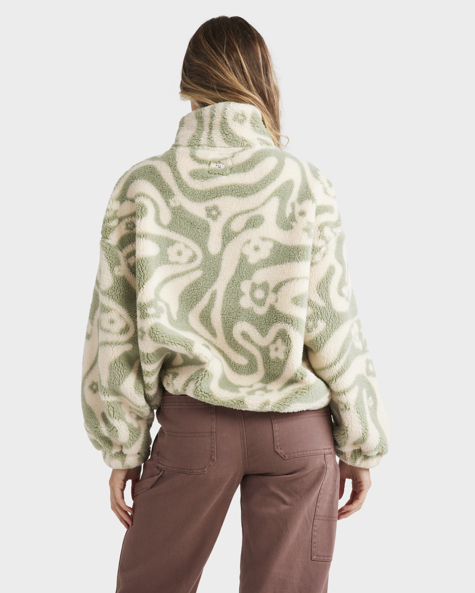 Womens Golden Groove Half Zip Fleece Pullover