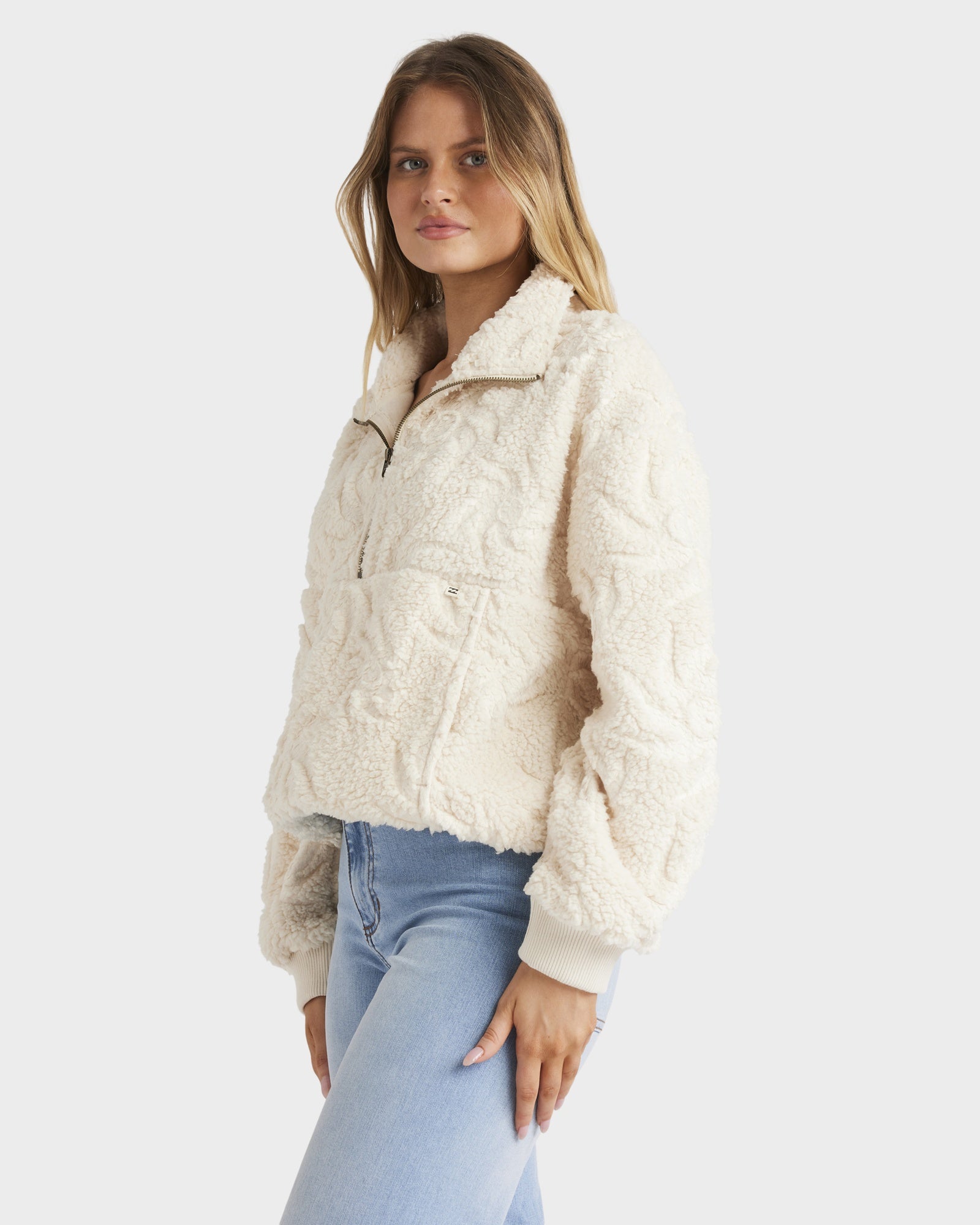 Womens Sun Trippin Half Zip Fleece Pullover