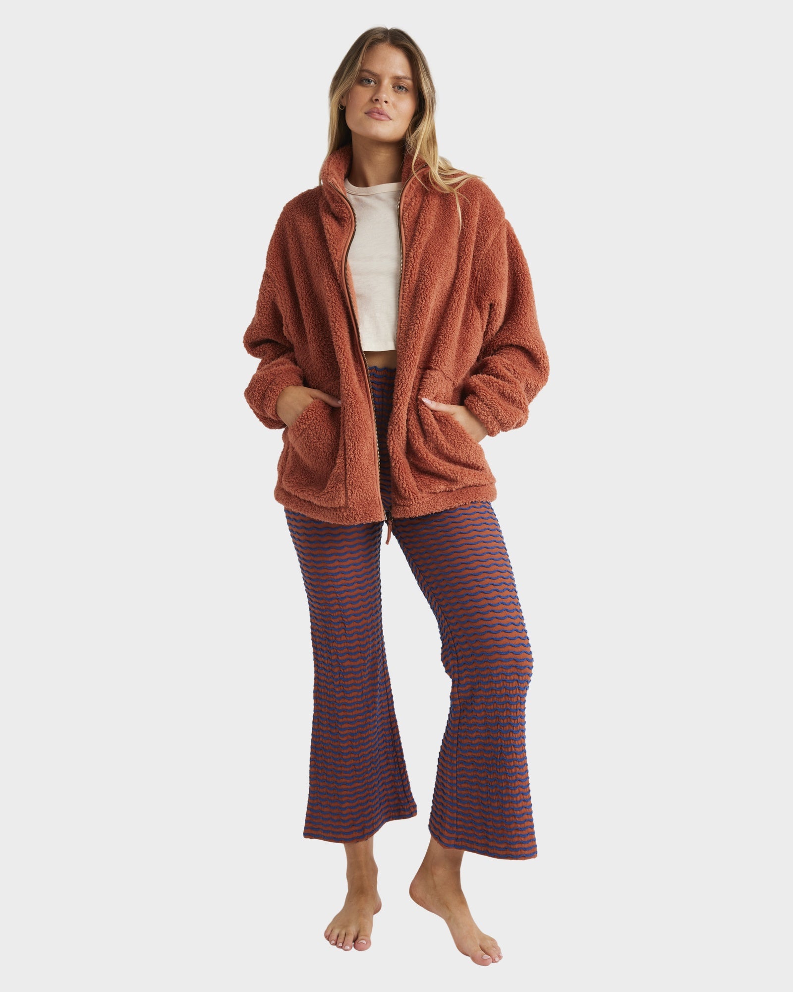 Womens Bring The Sun Fleece Jacket