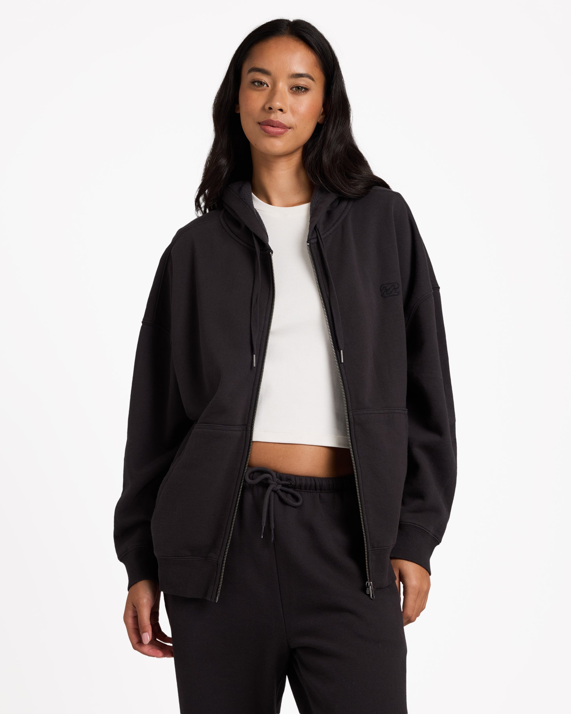 Womens Wave Essentials Zip Up Hoodie