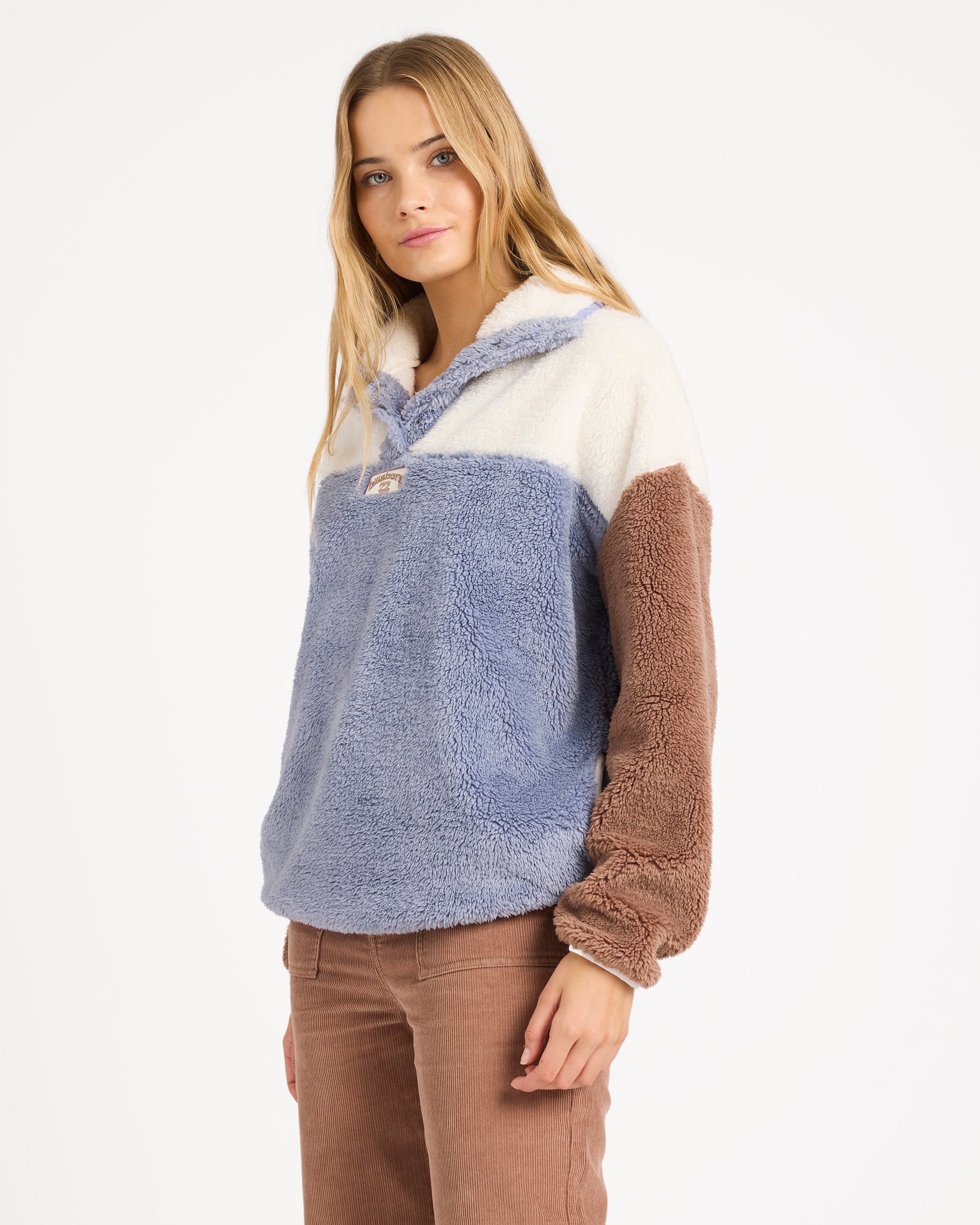 Womens Vibes Back Fleece Jumper