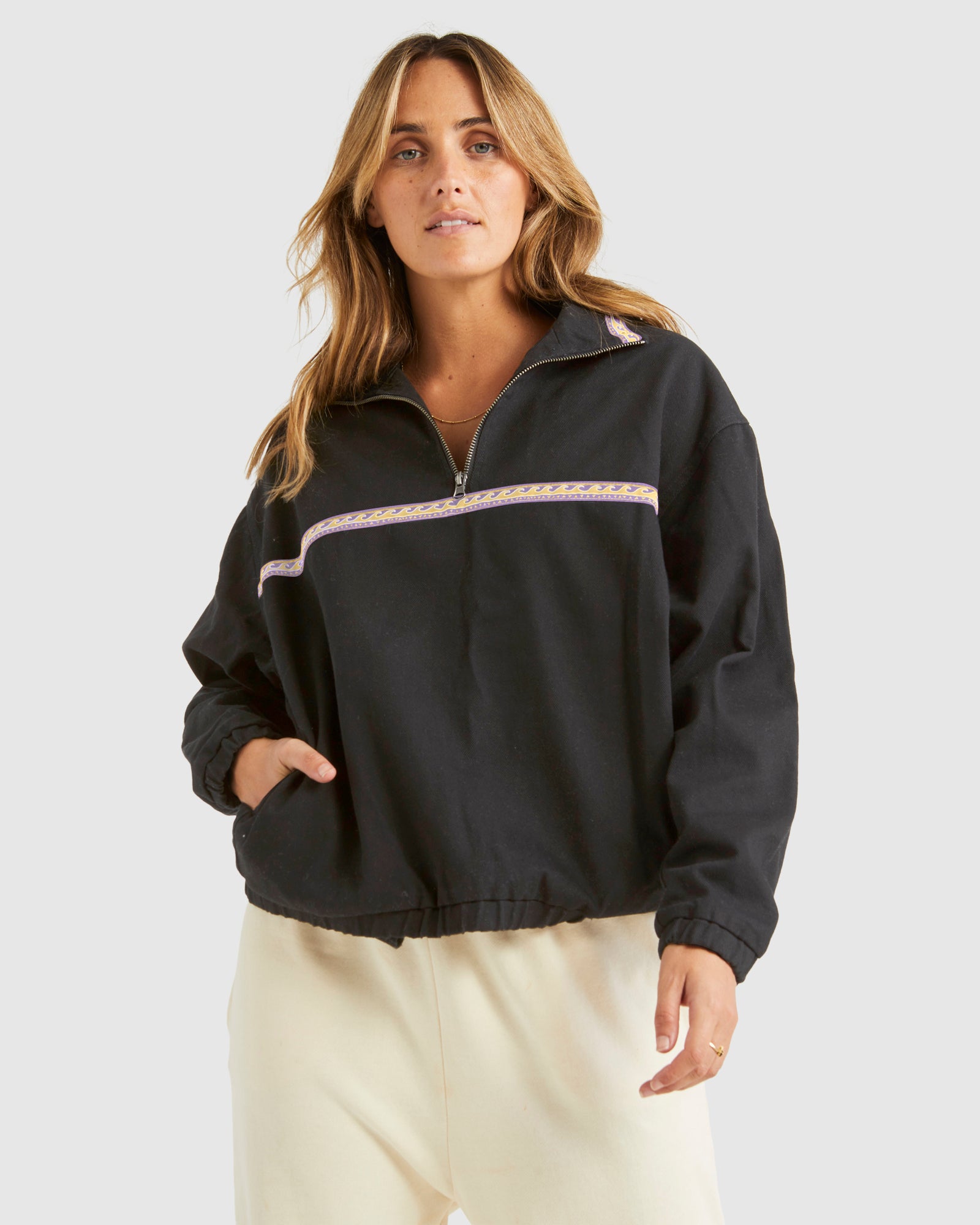 Womens Leia Half Zip Pullover Jacket