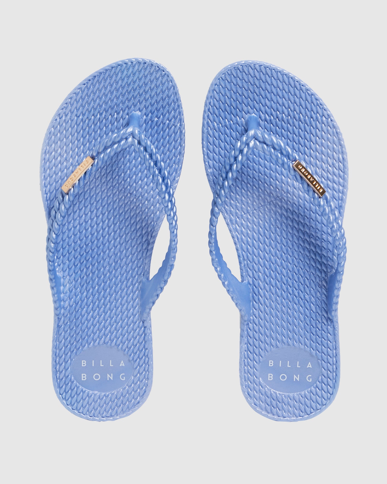 Womens Kick Back Metallic Thongs