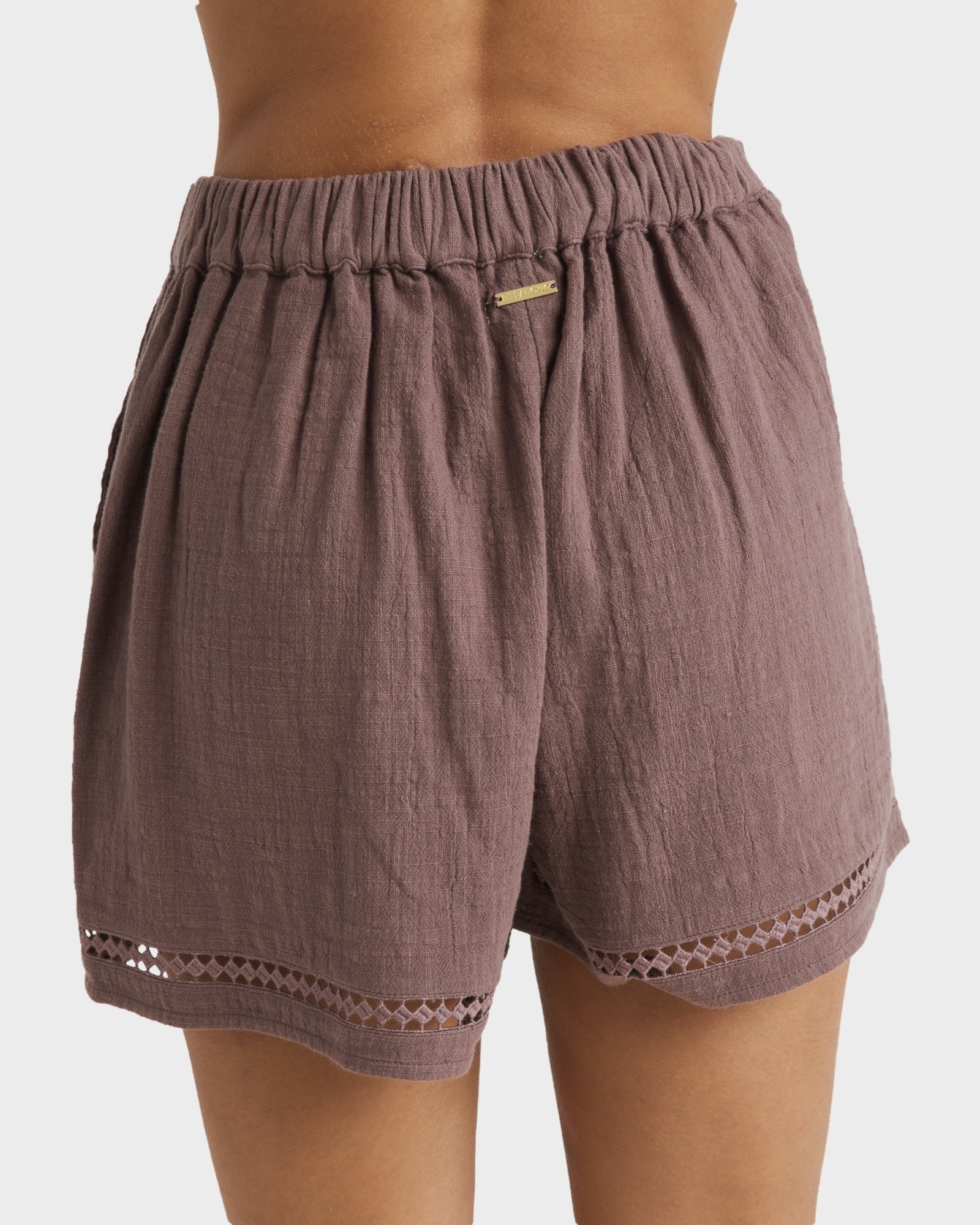 Womens Summers End Elastic Waist Shorts