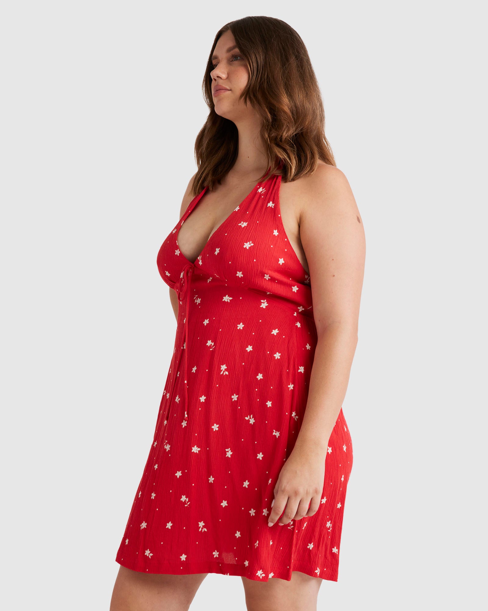 Womens Darlin Halter Mini Dress