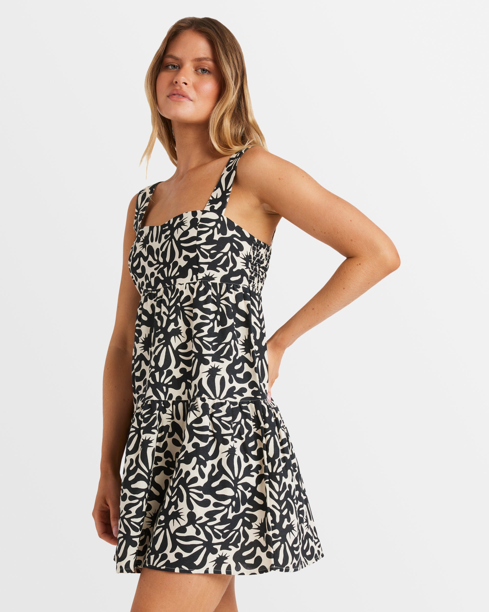 Womens Palm Grove Shine Mini Dress