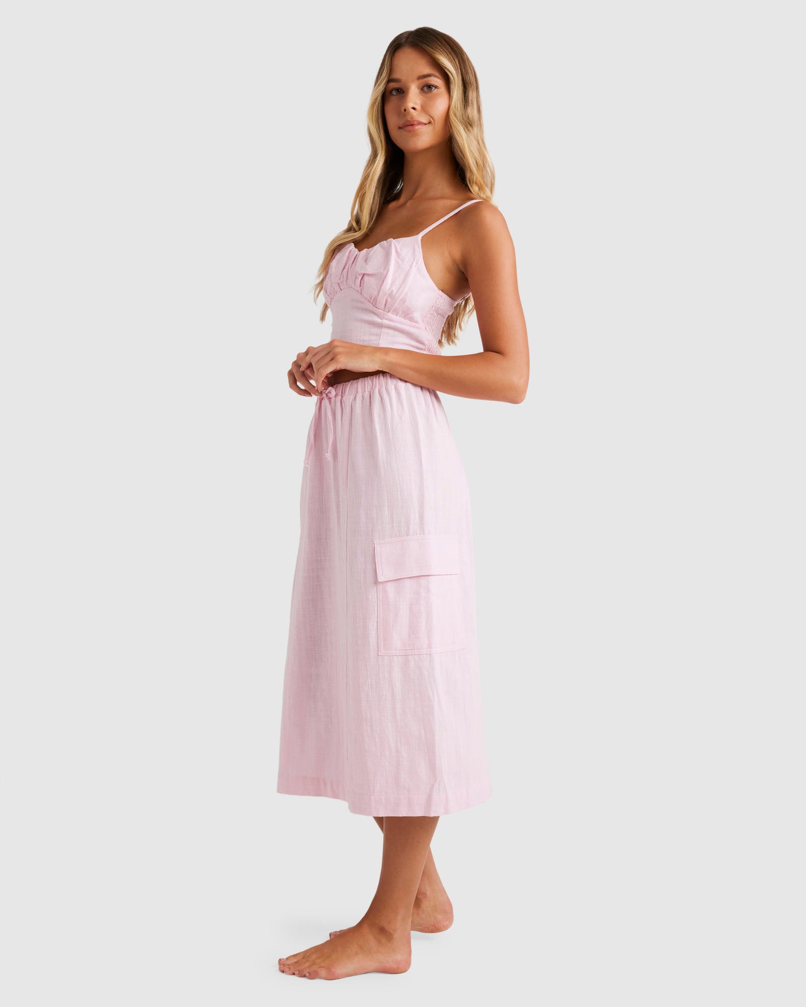 Womens Sunny Cargo Midi Skirt