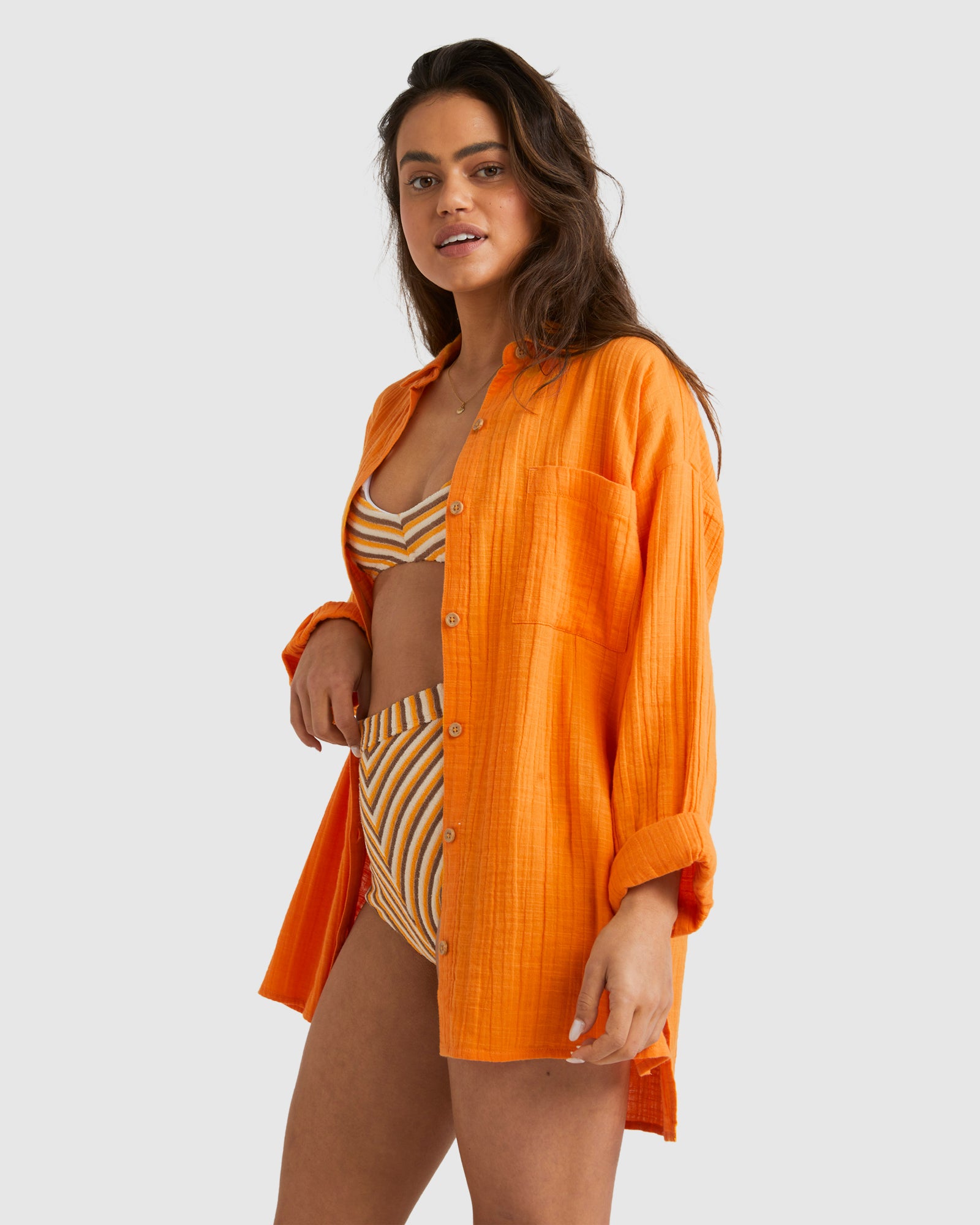 Womens Sun Days Long Sleeve Shirt