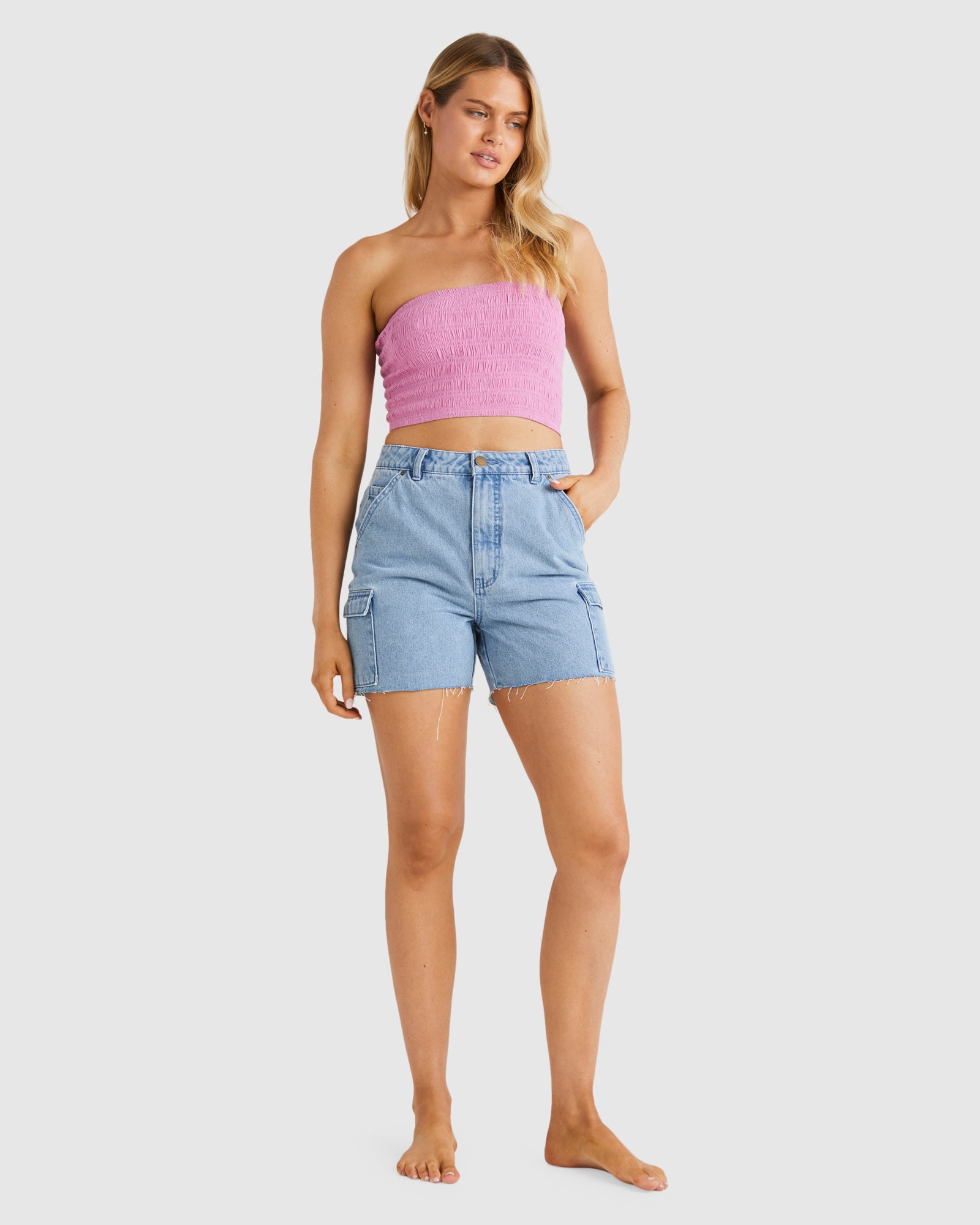 Womens Beach Babe Crop Top