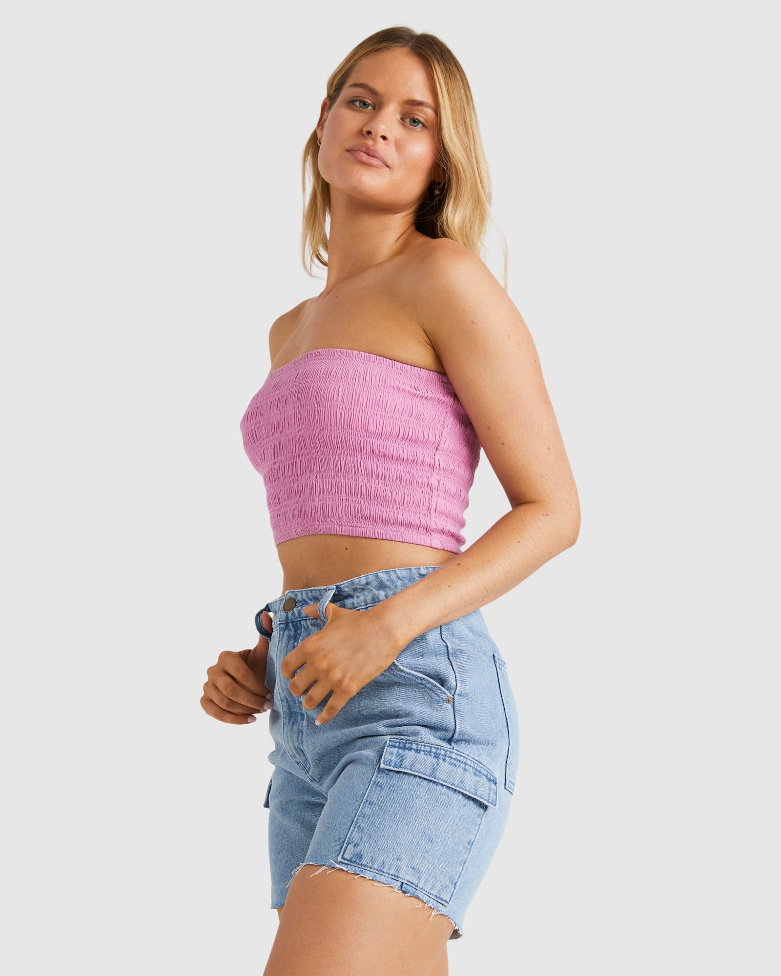 Womens Beach Babe Crop Top