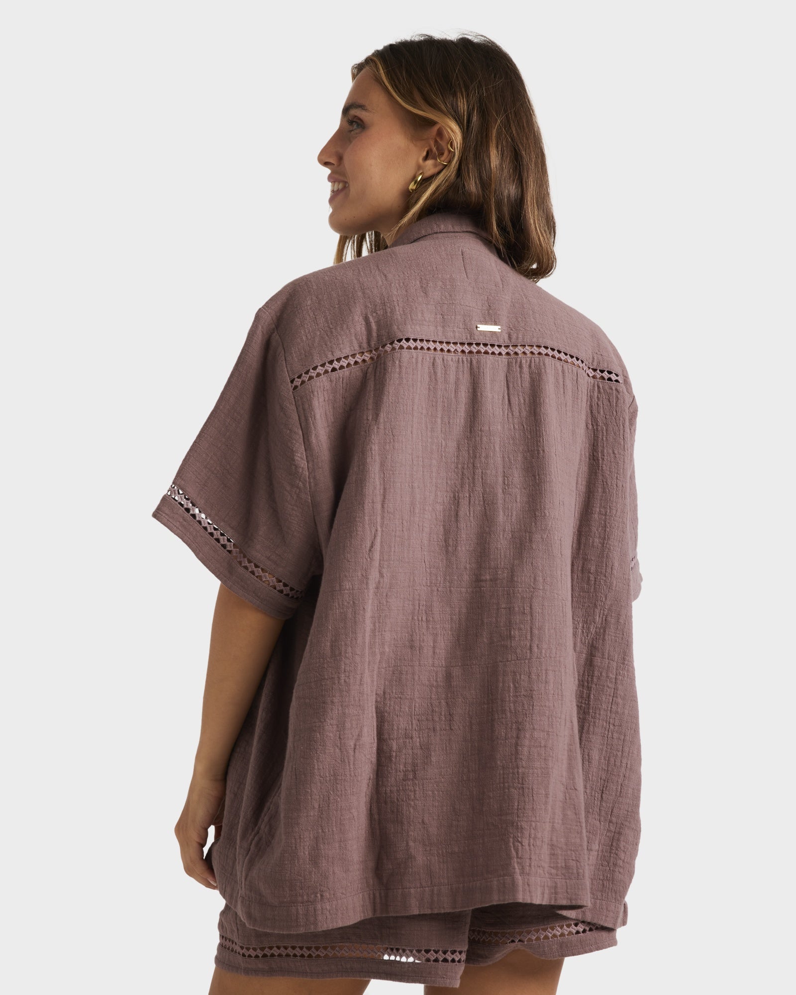 Womens Summers End Button Down Shirt