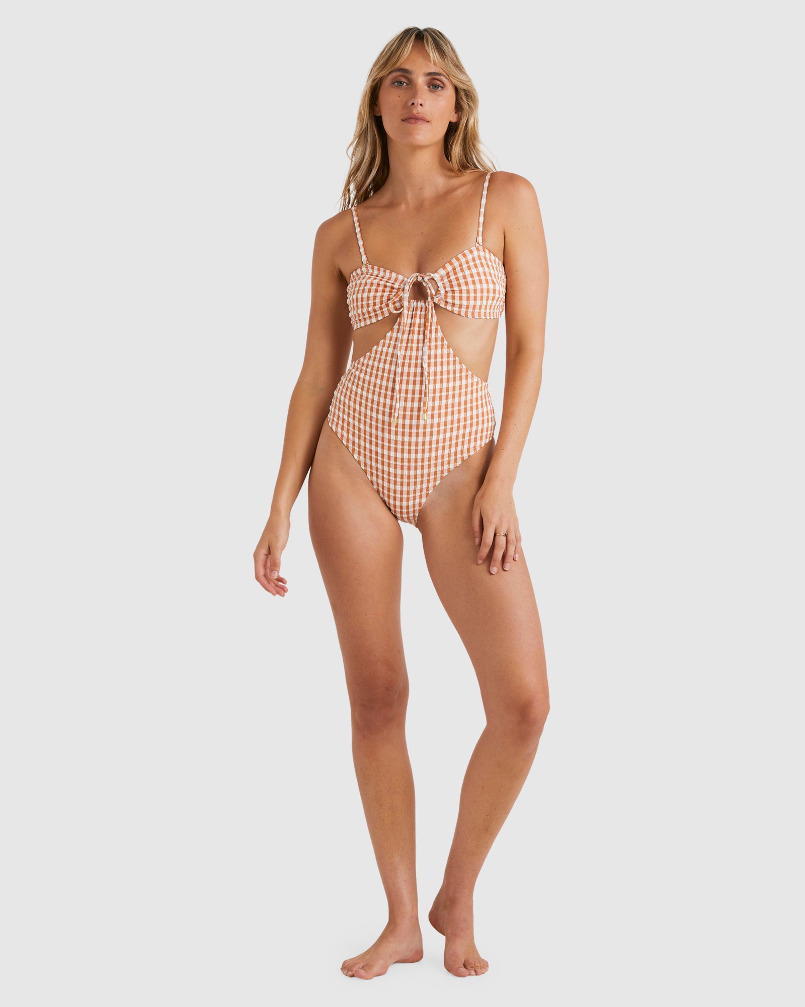 Womens Wave Check Penny One Piece