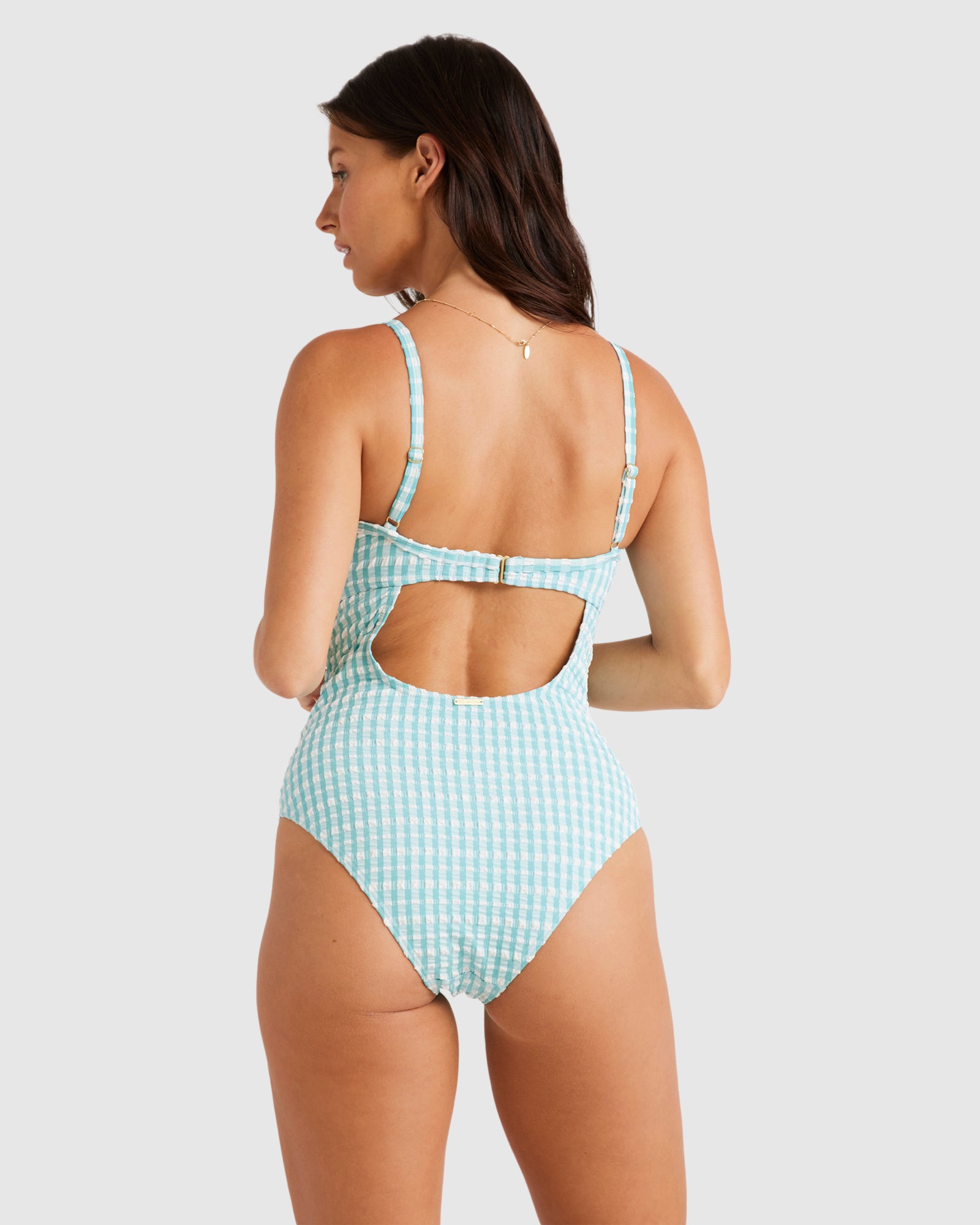 Womens Wave Check Mia Dd One Piece Swimsuit