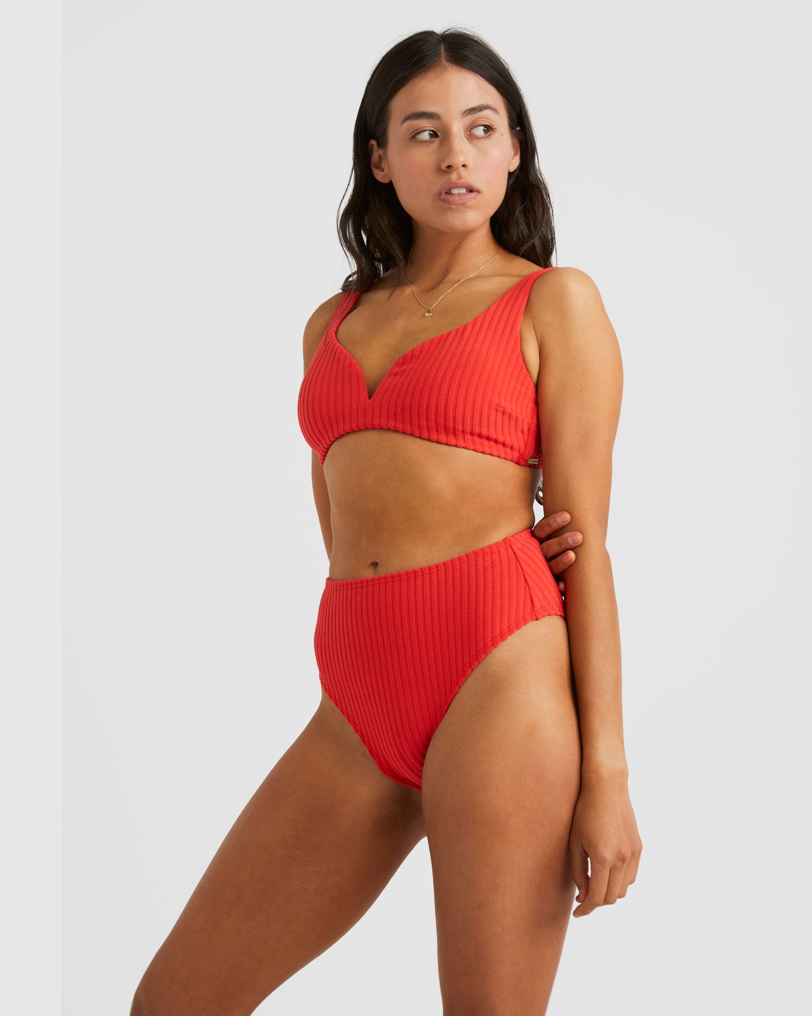Womens Terry Rib High Maui Bikini Bottom