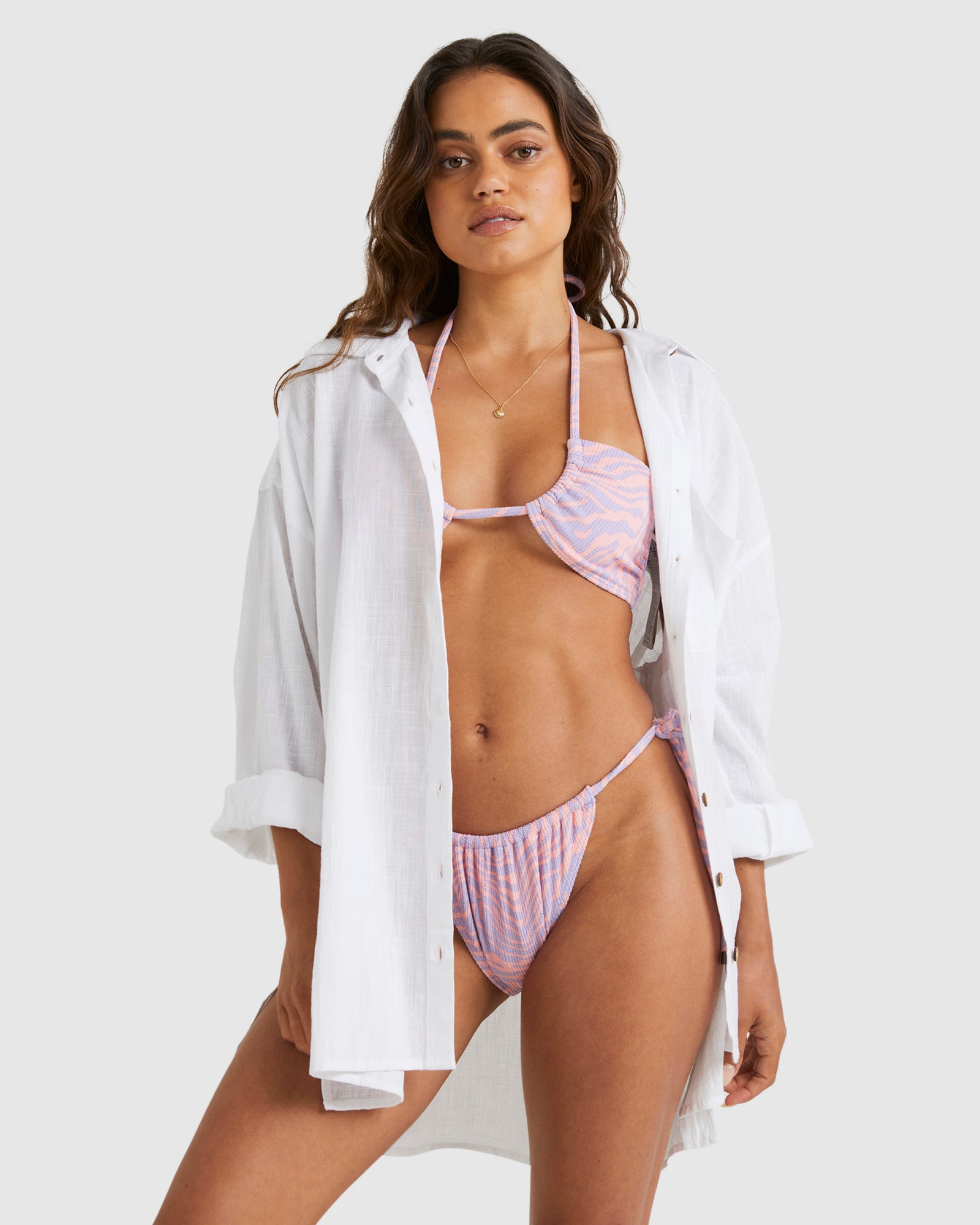 Womens Sun Lovers Cover-up Shirt