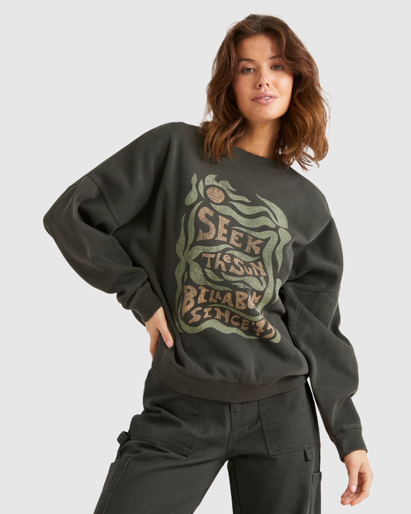 Womens Seek The Sun Crew Neck