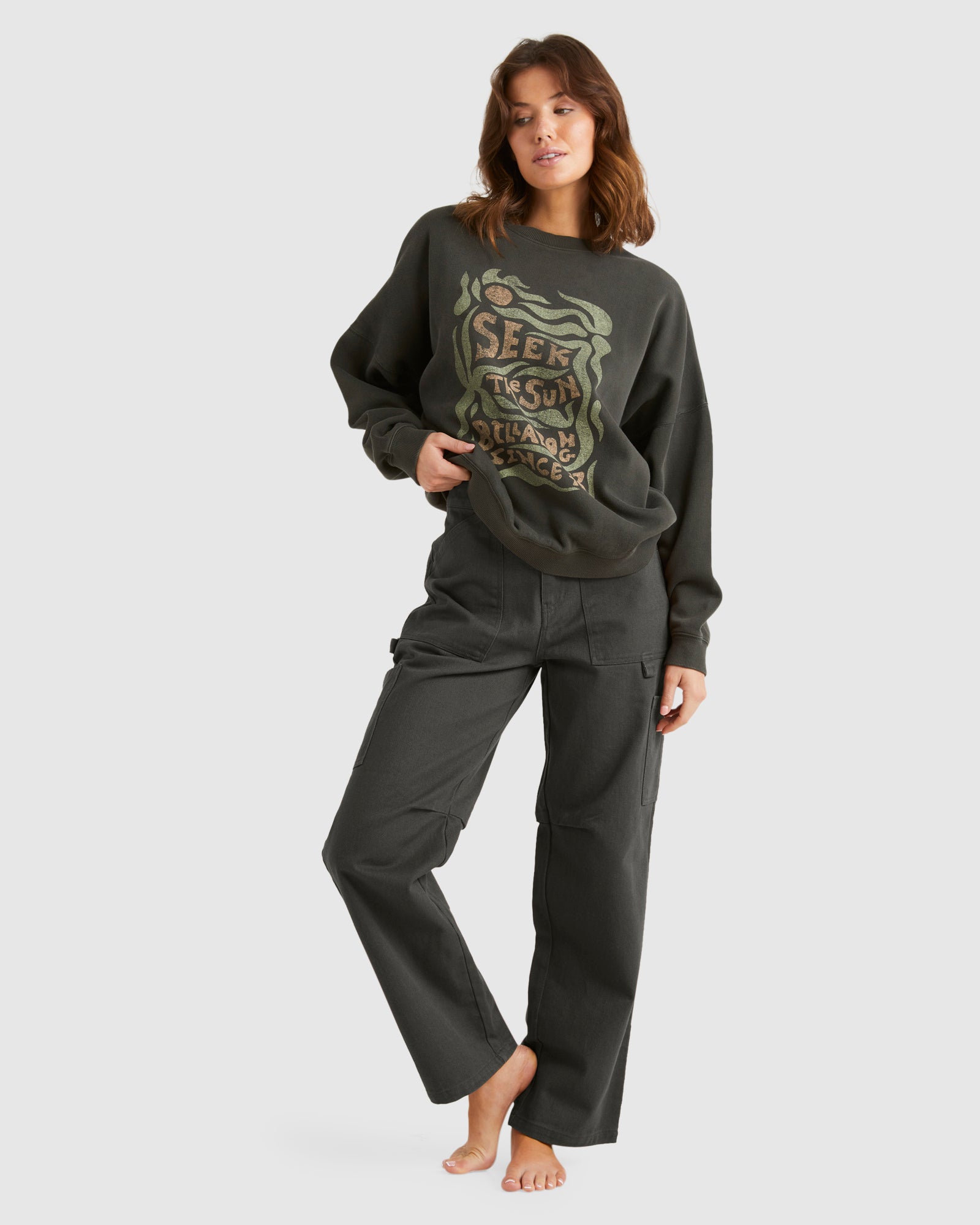 Womens Seek The Sun Crew Neck