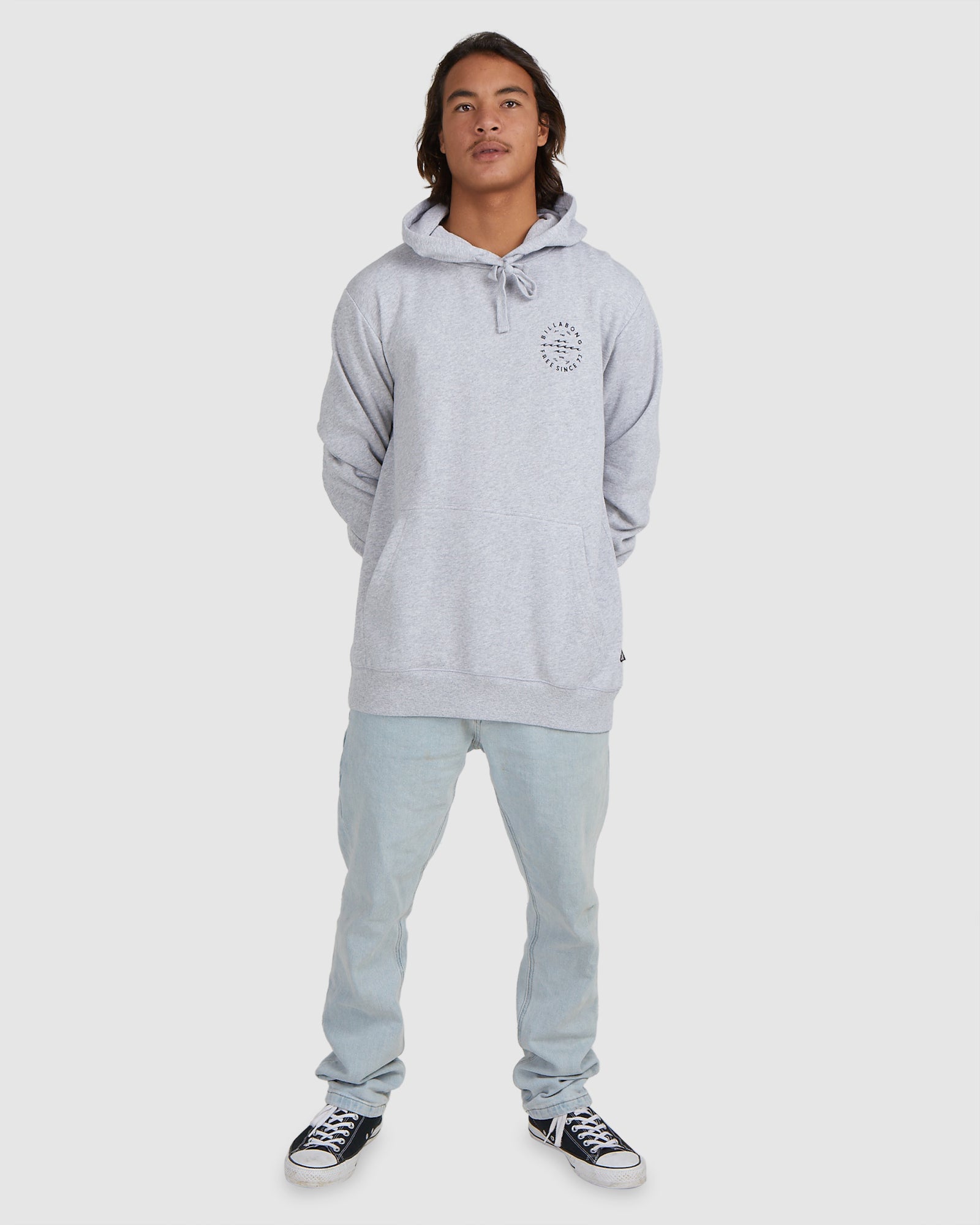 Mens Big Wave Daz Pullover Hoodie